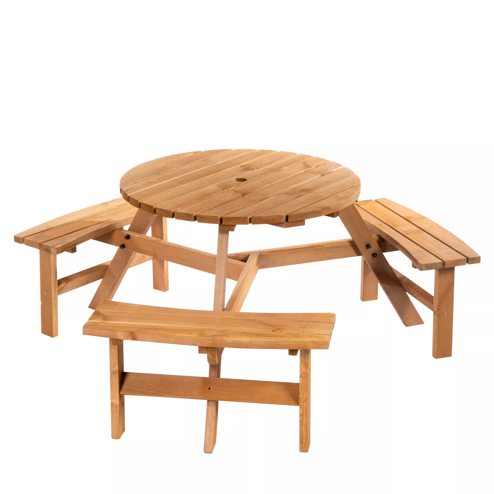 Gilbert Round Picnic Bench Table - Image 2