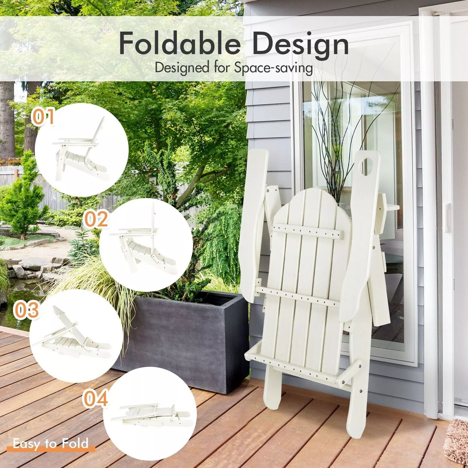 Greta Folding Adirondack Chair - Image 5