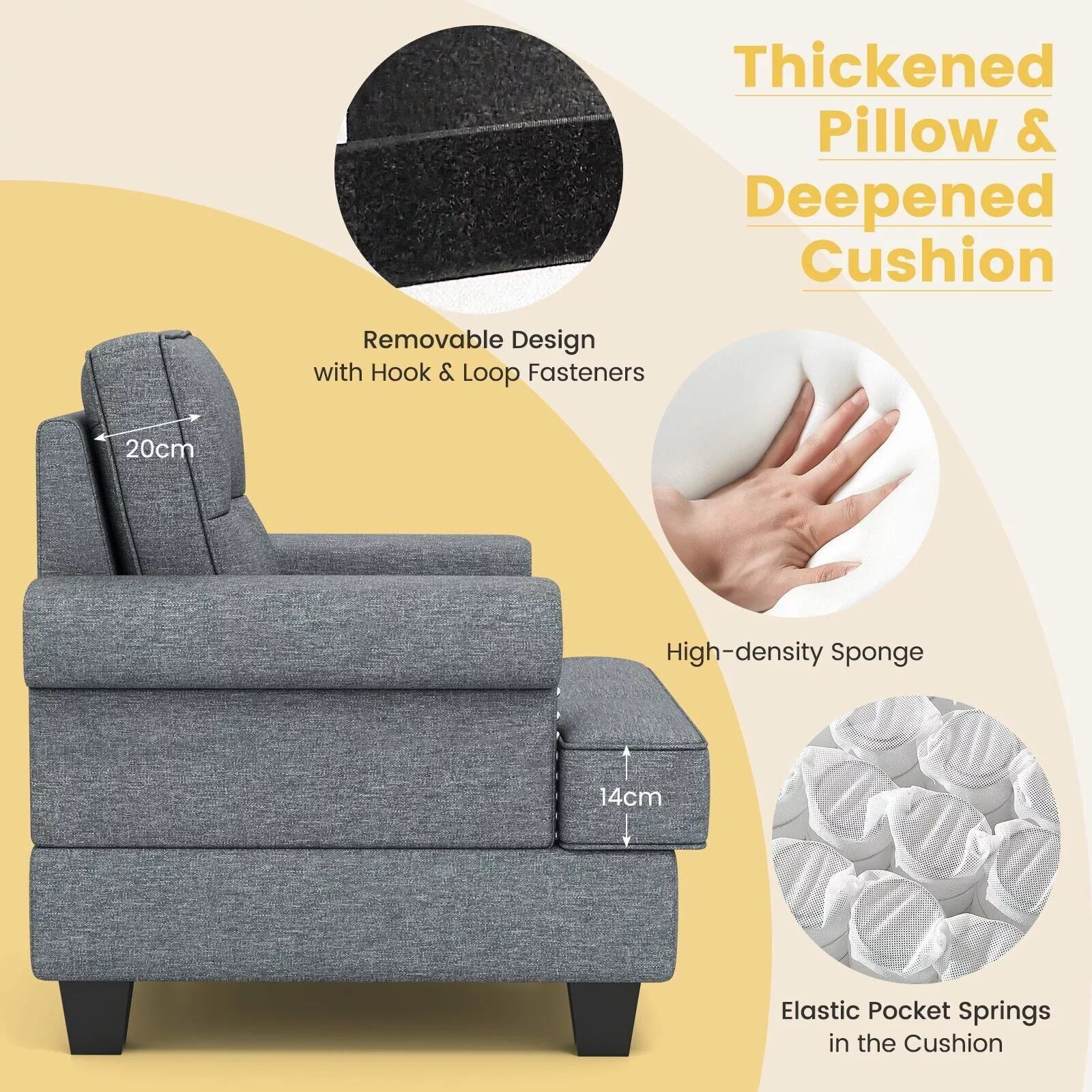 Haley Oversized Accent Armchair - Image 6