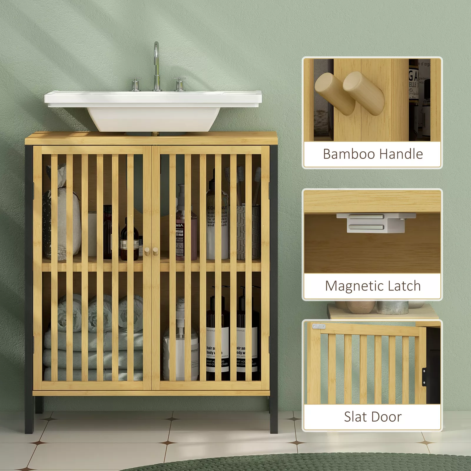 Haroon Under Sink Bathroom Cabinet - Image 4