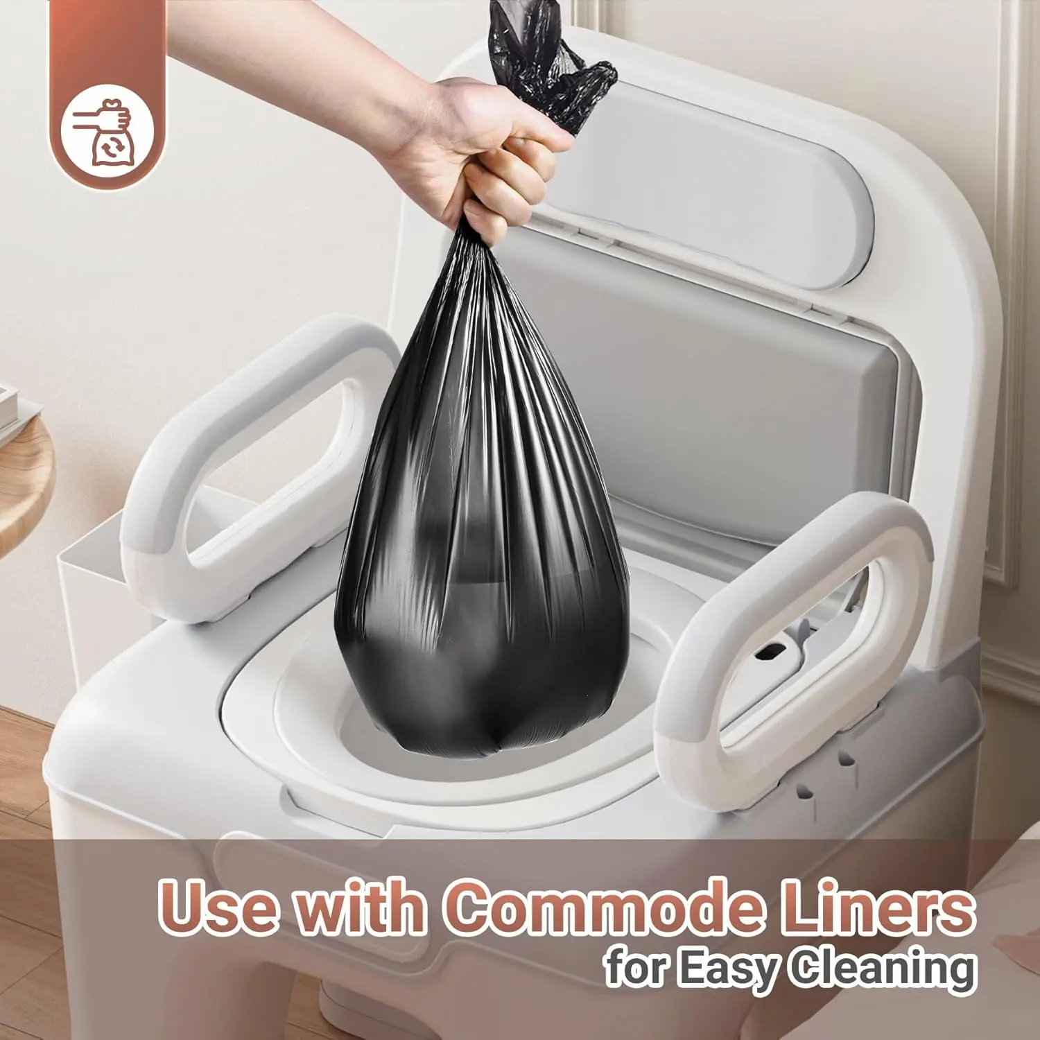 Hart Adult's Bedside Commode Chair - Image 6