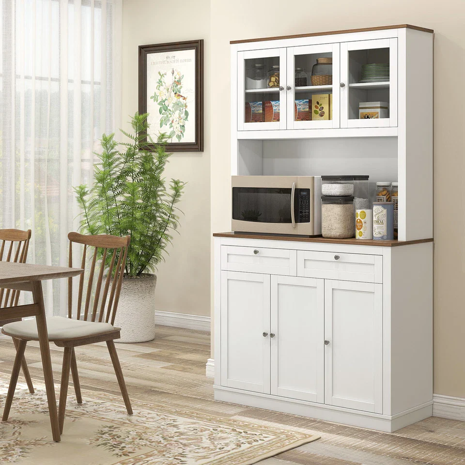Hartman Kitchen Pantry Cabinet WIth Hutch - Image 9