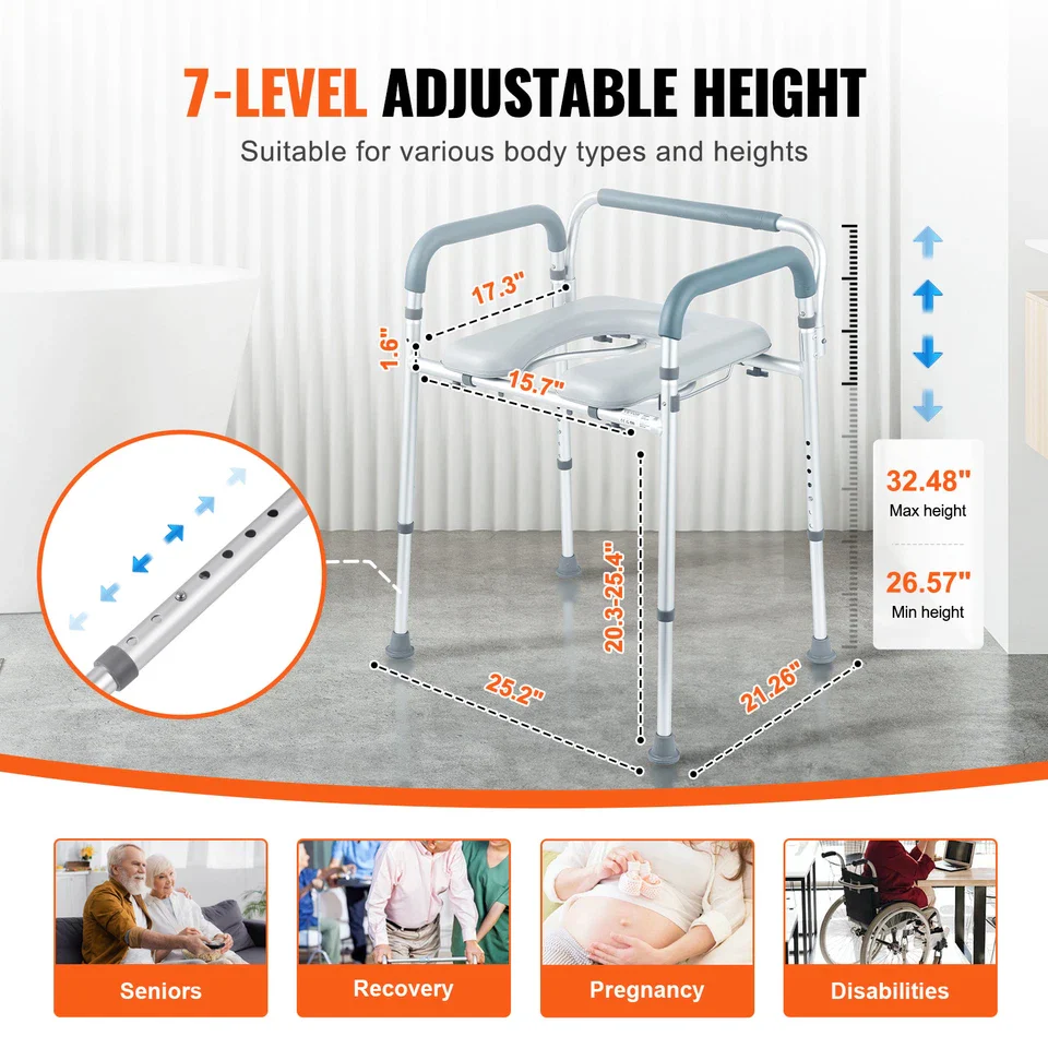 Hattie Adult's Bedside Commode Chair - Image 4