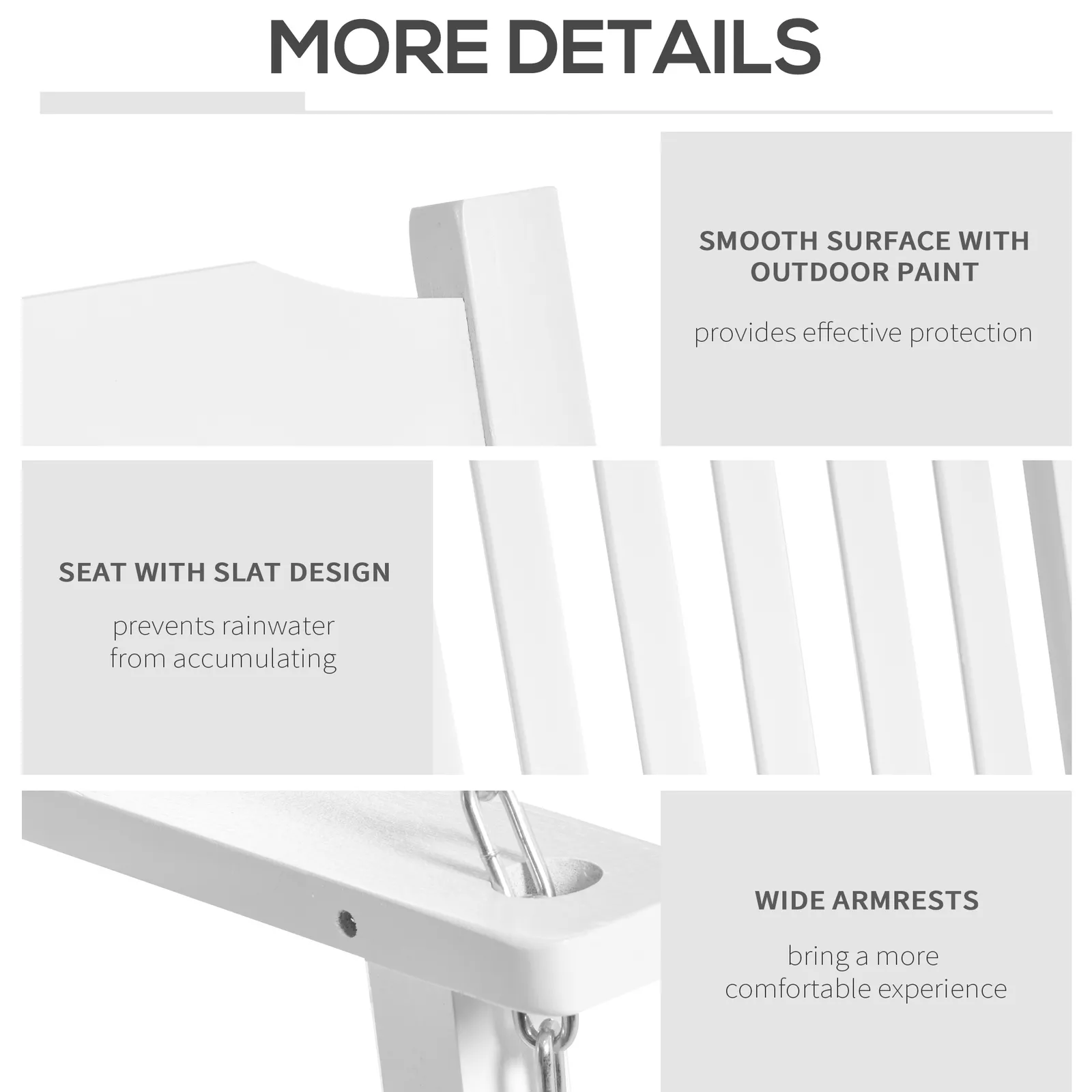 Helen Outdoor Patio Swing Chair - Image 3