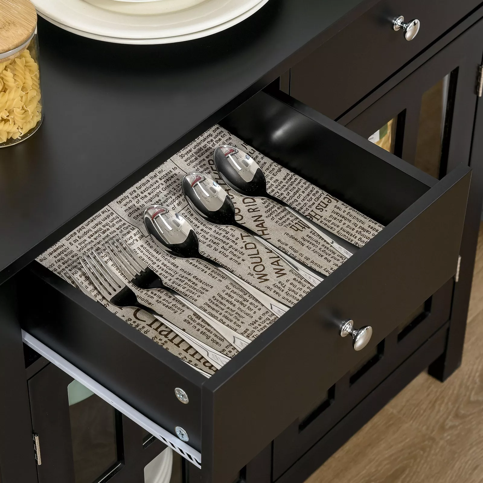 Hendrix Credenza Sideboard Buffet Cabinet - Image 8