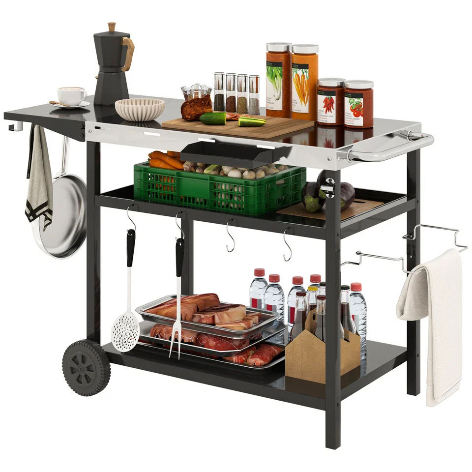 Henri Outdoor Bar Cart - Image 2