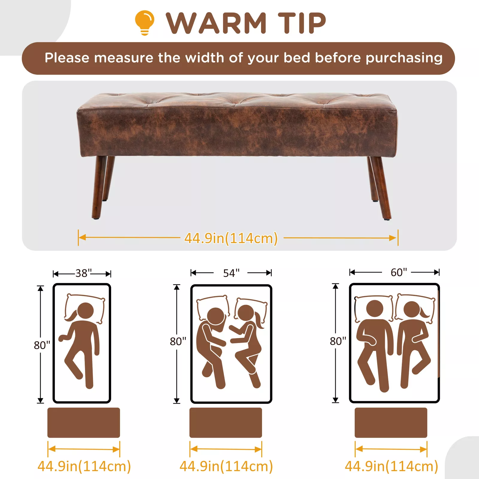 Herbie End Bed Bench - Image 5
