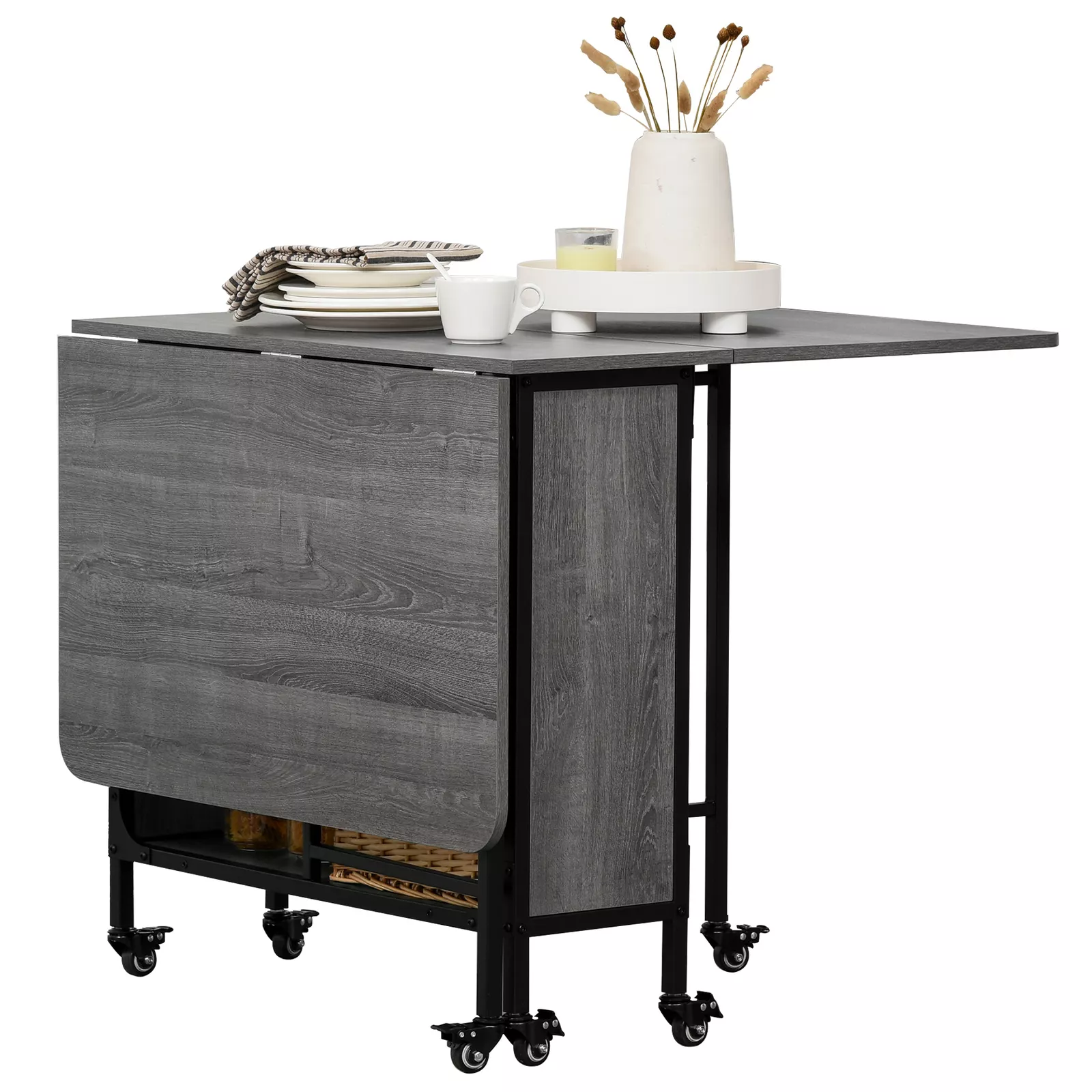 Hiba Drop Leaf Dining Table - Image 2
