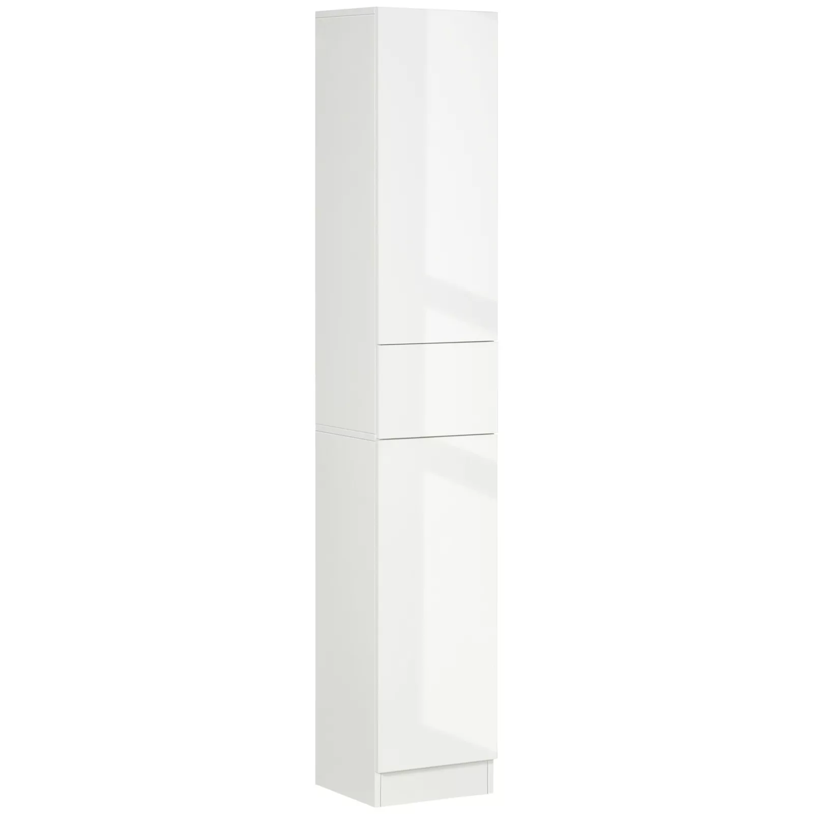 High Gloss Tall Freestanding Bathroom Cabinet - Image 2