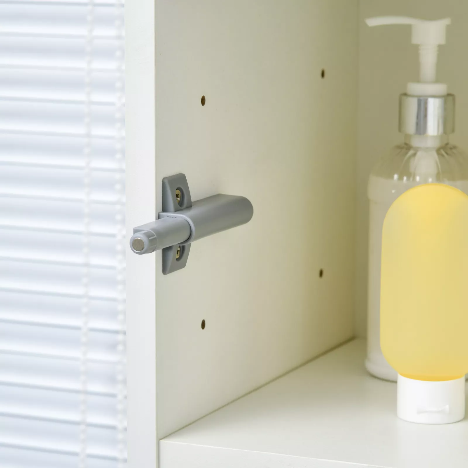 High Gloss Tall Freestanding Bathroom Cabinet - Image 8