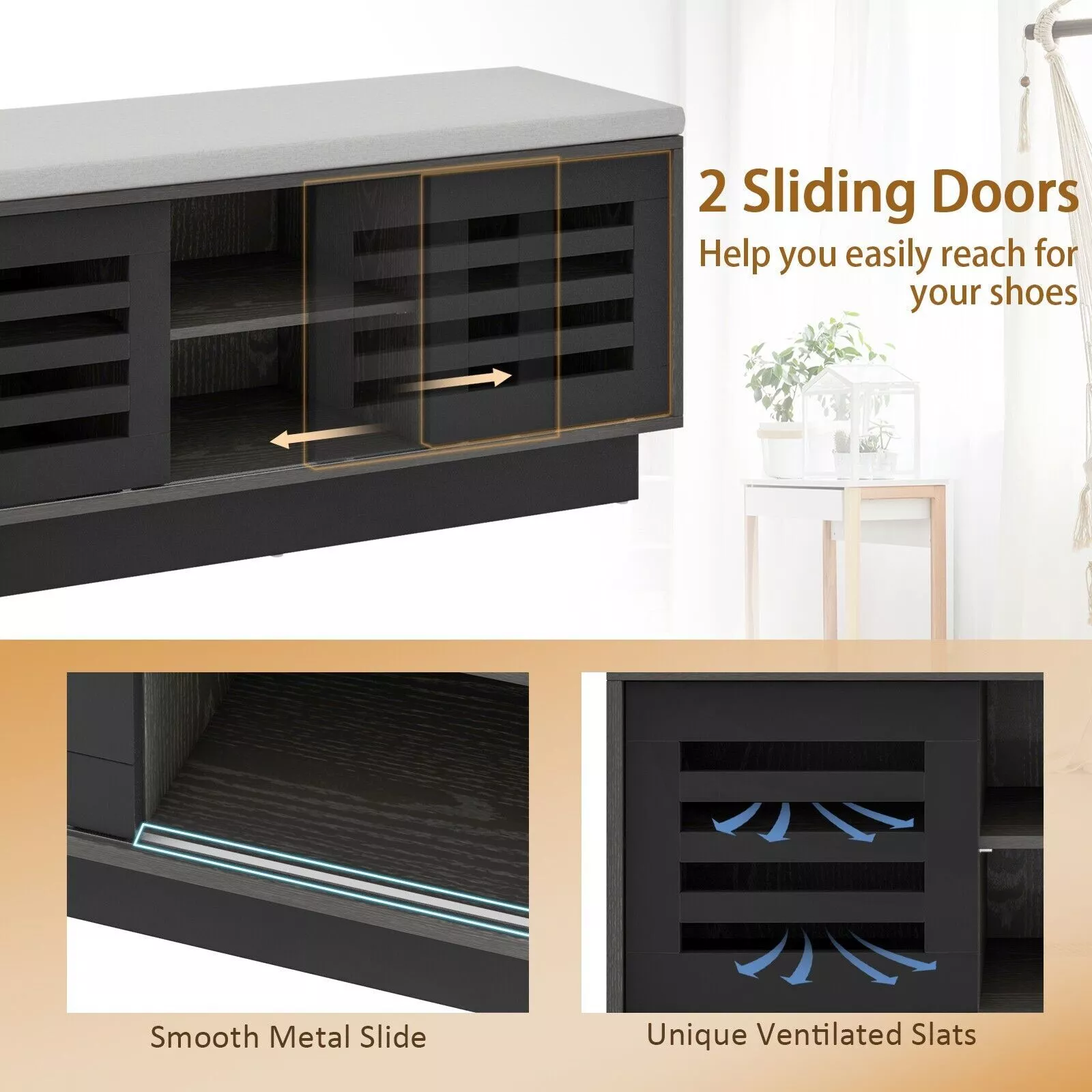 Holman Hallway Shoe Storage Bench - Image 5