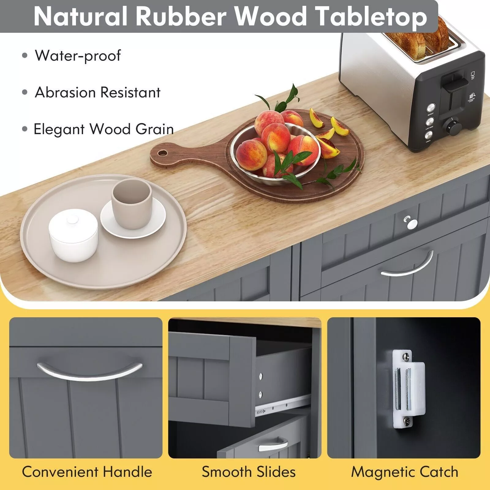 Howe Kitchen Trash Cabinet Cupboard - Image 6