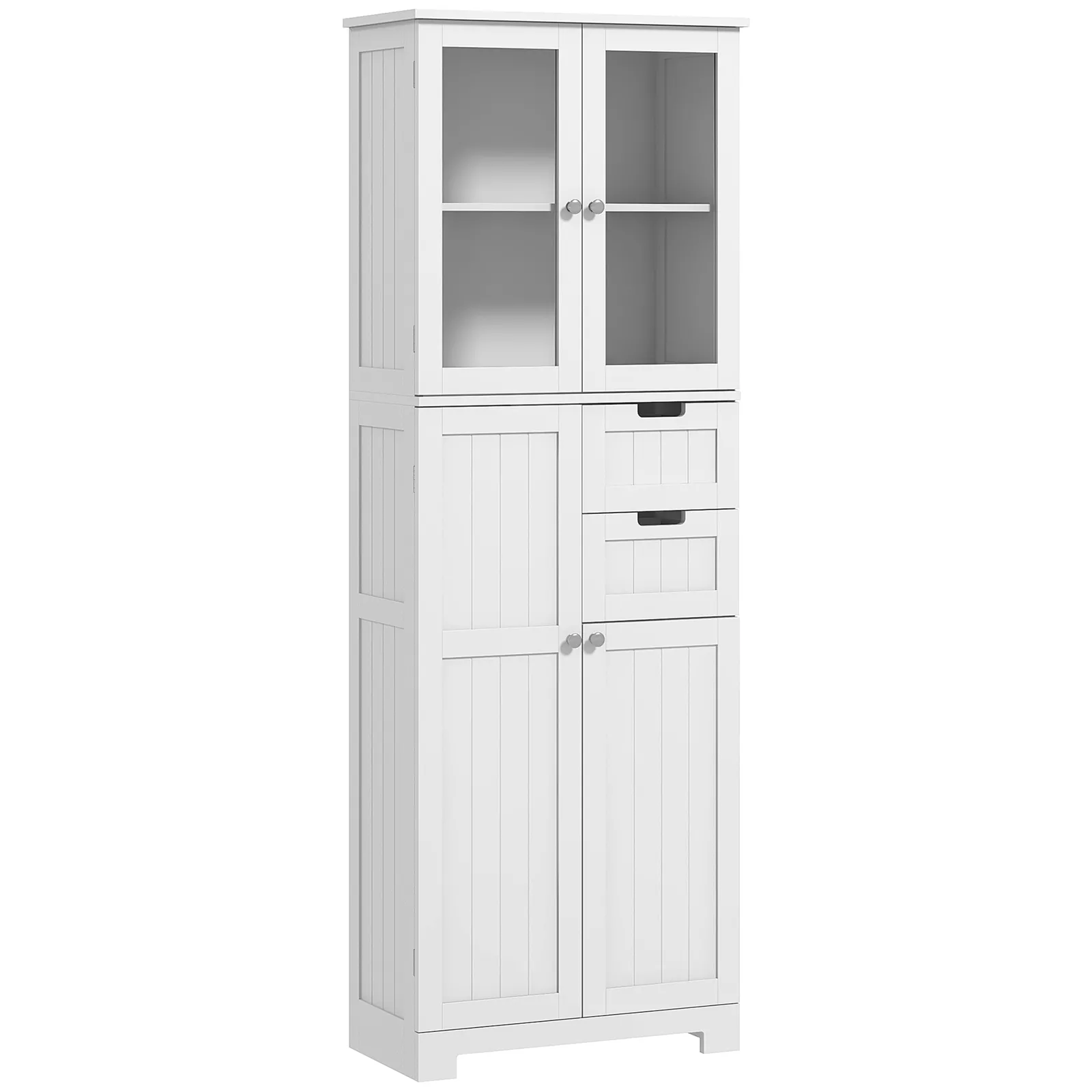 Huda Tall Linen Closet Cabinet - Image 2
