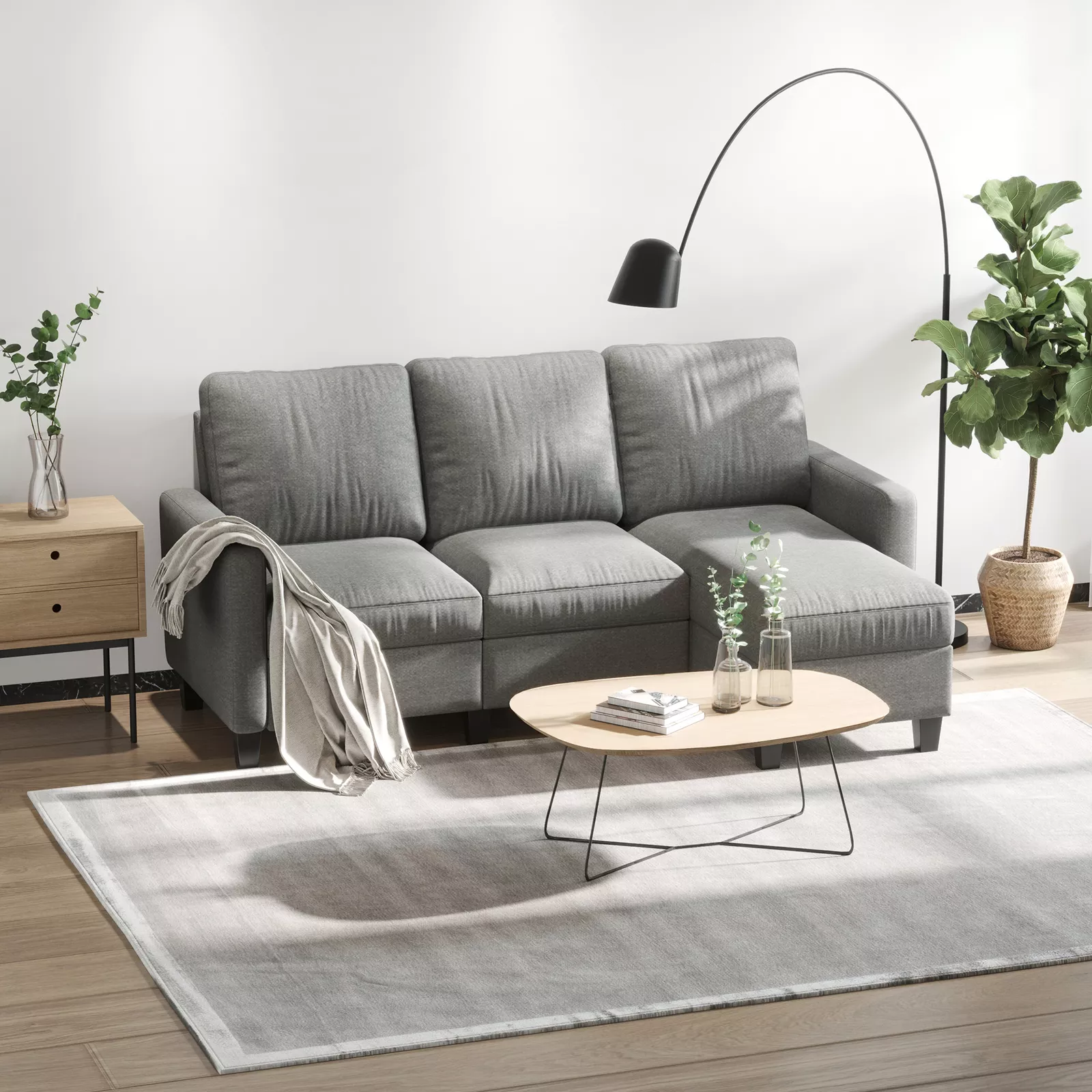 Huff L Shape Sectional Modular Sofa