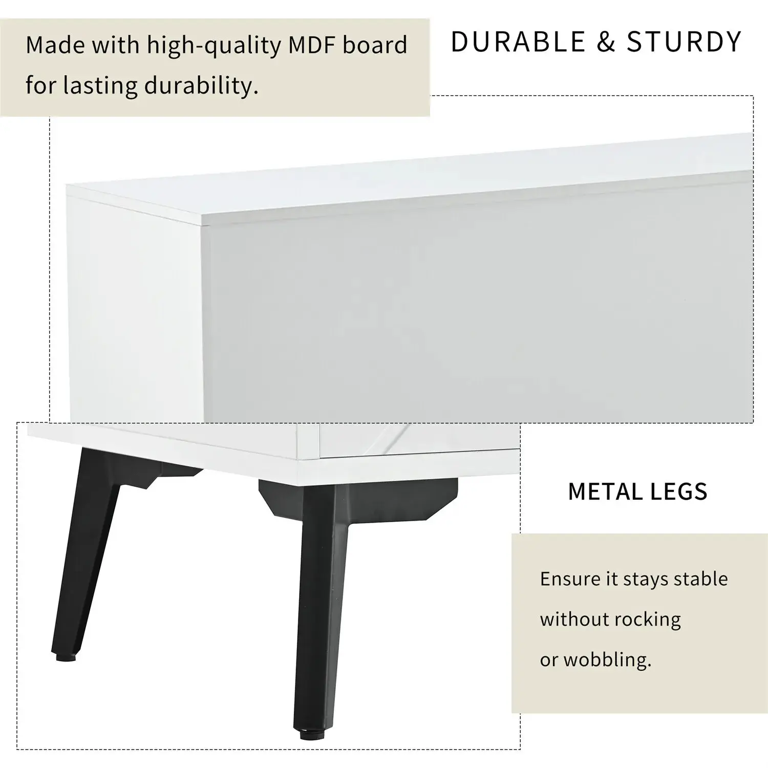 Huw Modern TV Media Cabinet Console - Image 8