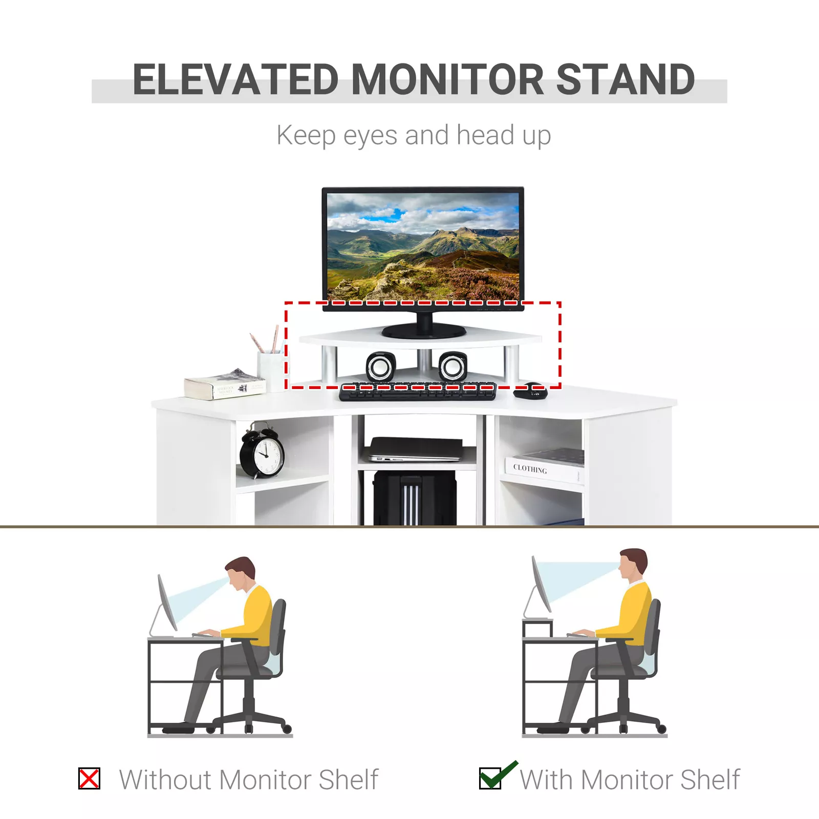 Ifan L Shape Office Computer Desk - Image 3