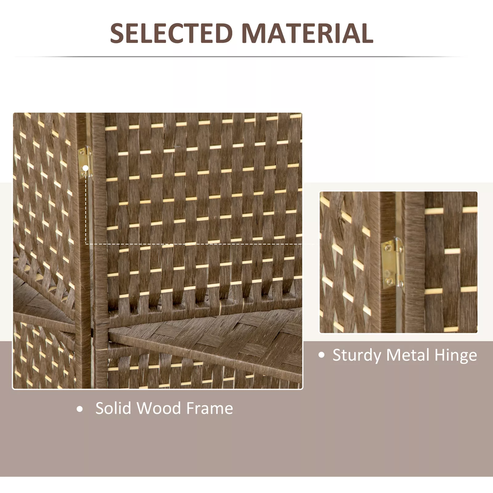 Jaden Wooden Room Partition Divider Screen - Image 4