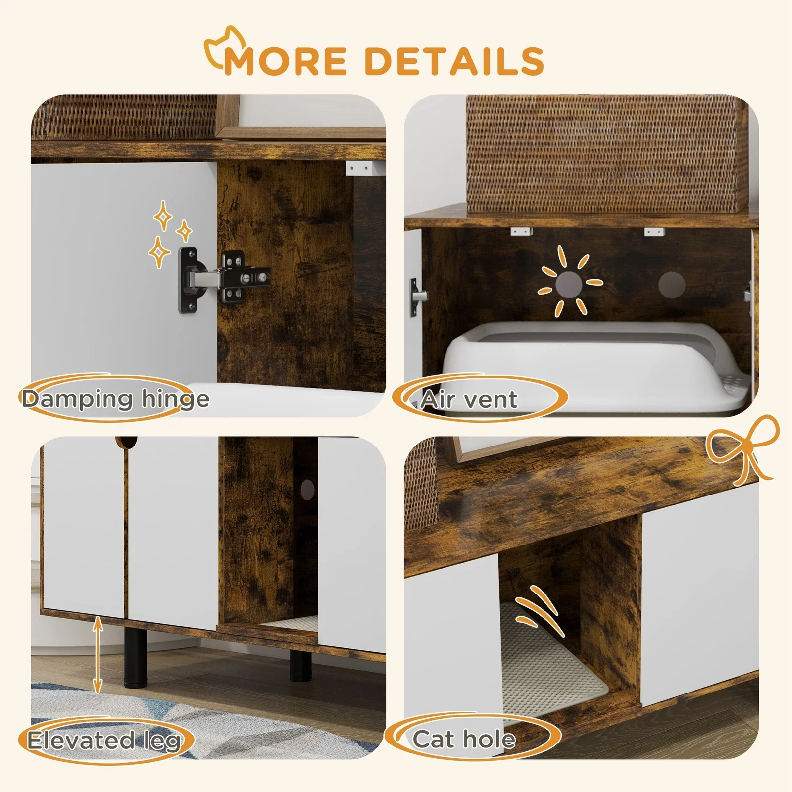 Jayden Cat Litter Box Enclosure - Image 6