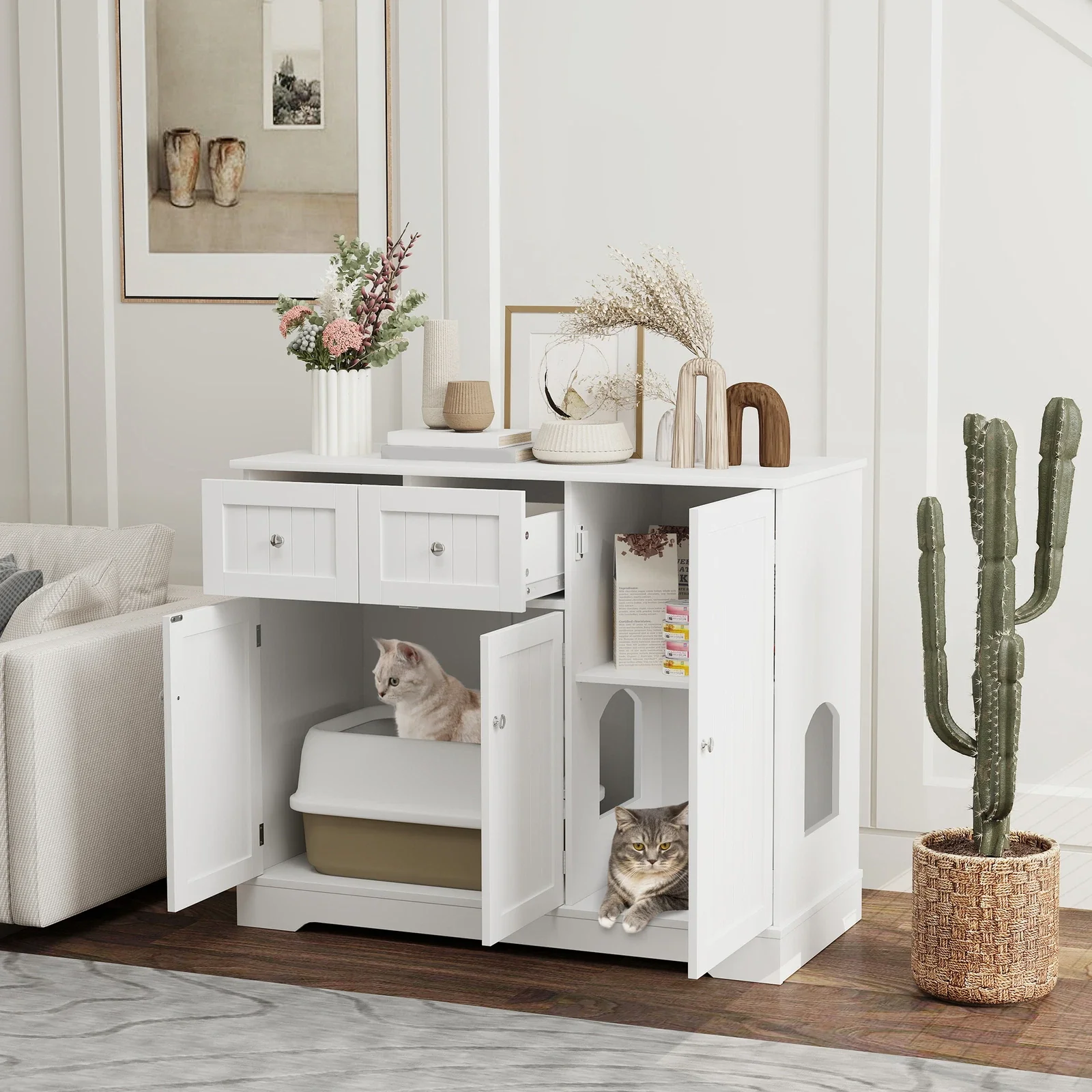 Jenna Cat Litter Box Enclosure