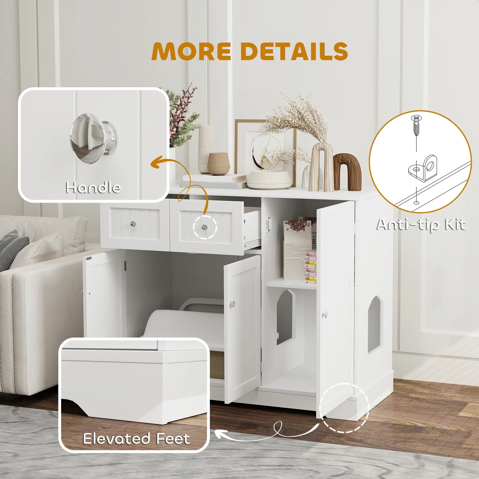 Jenna Cat Litter Box Enclosure - Image 6
