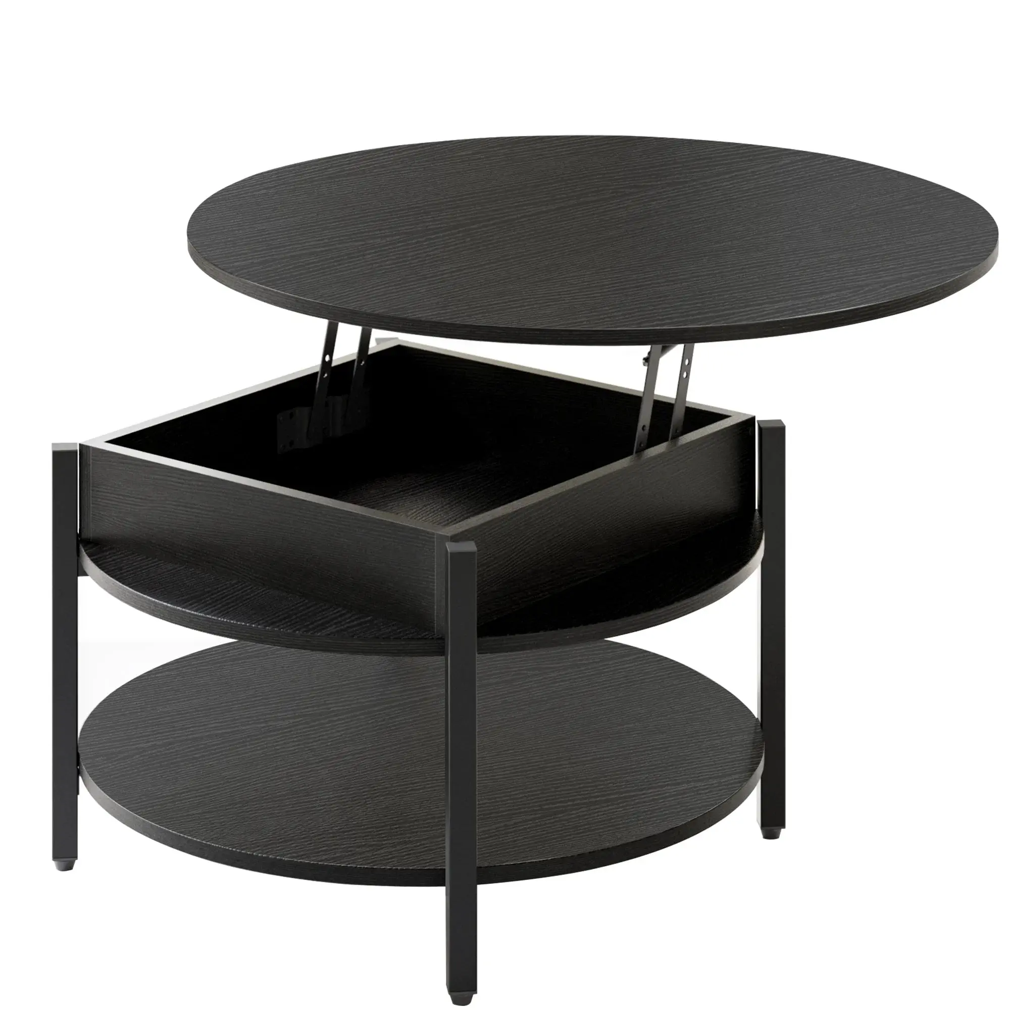 Jerry Round Modern Lift Top Coffee Table - Image 3