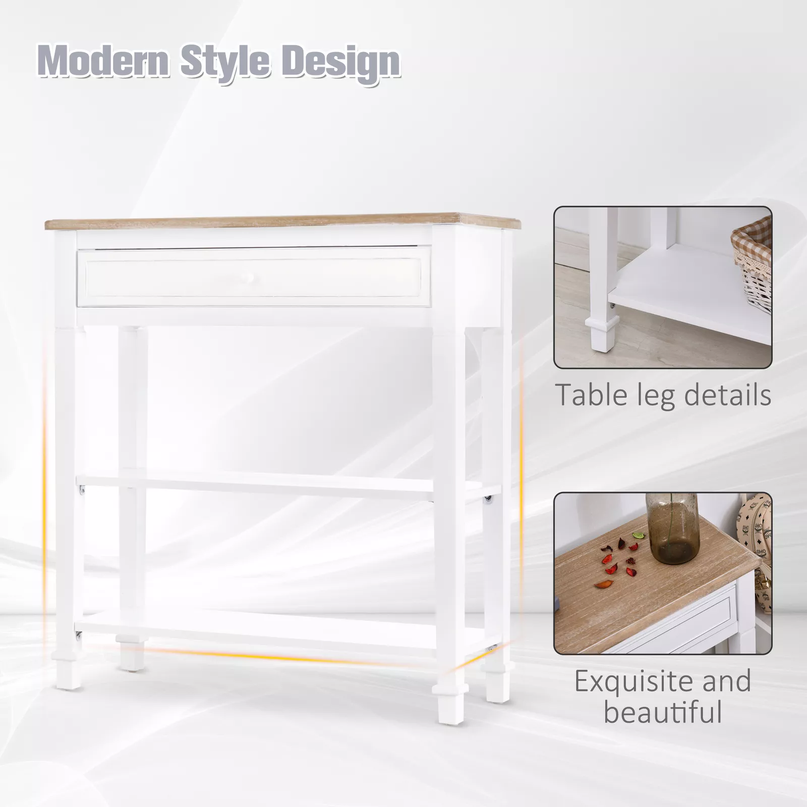 Jim Small Hallway Console Table With Drawers - Image 7