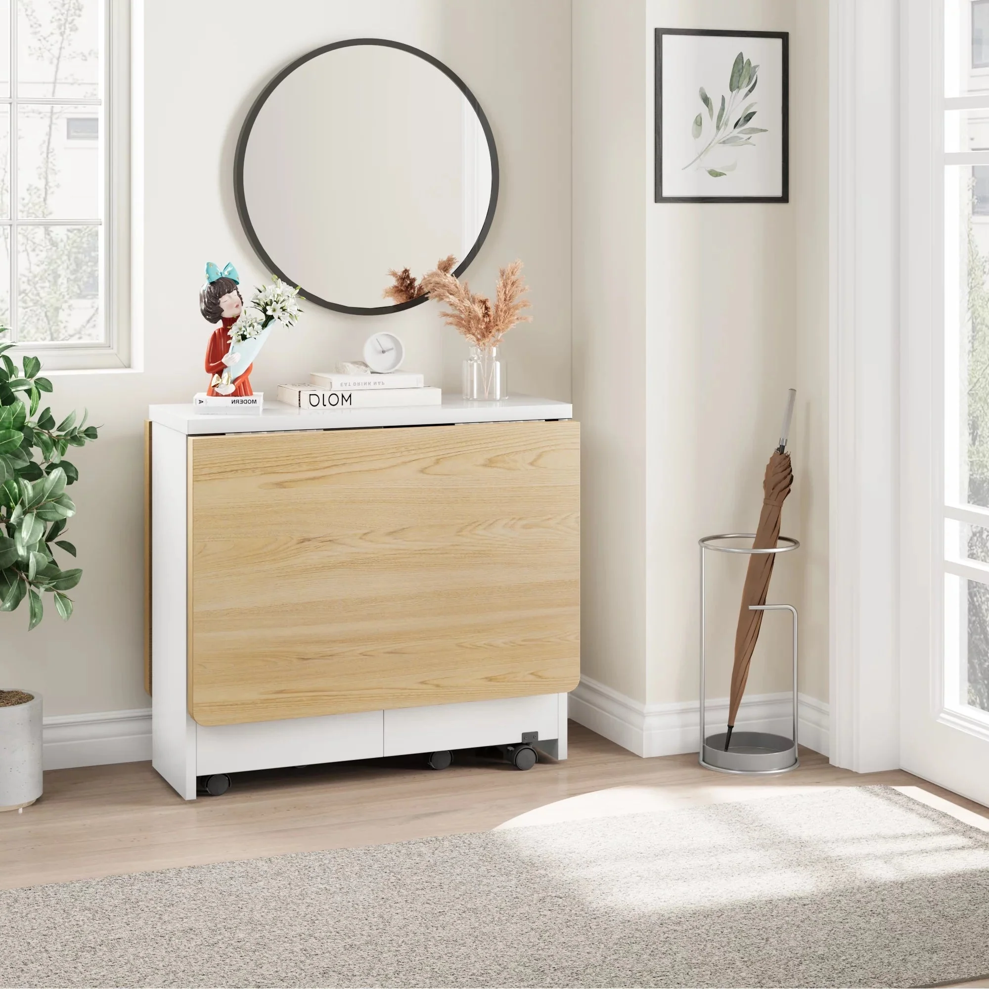 Jose Space Saving Drop Leaf Dining Table - Image 3
