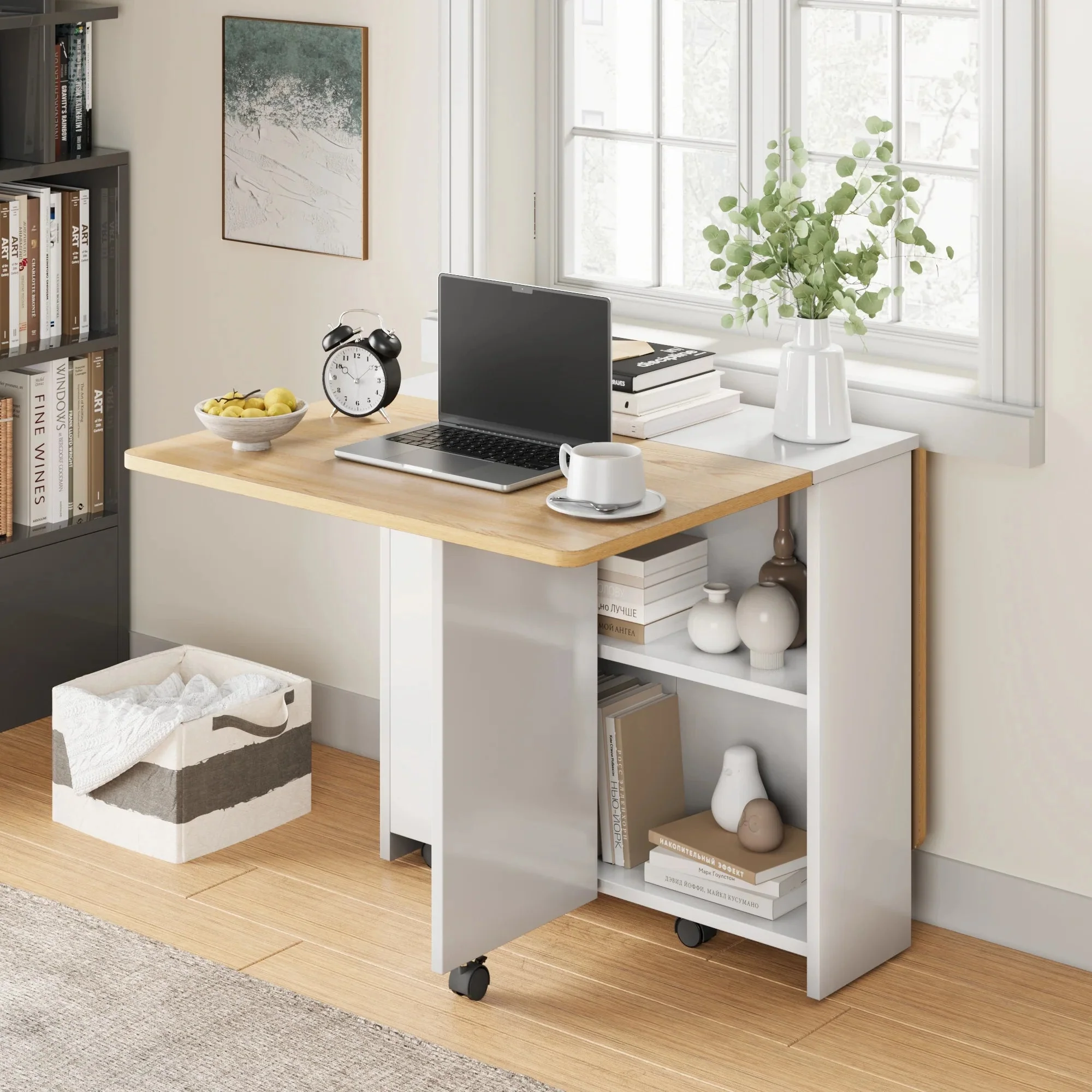Jose Space Saving Drop Leaf Dining Table - Image 4