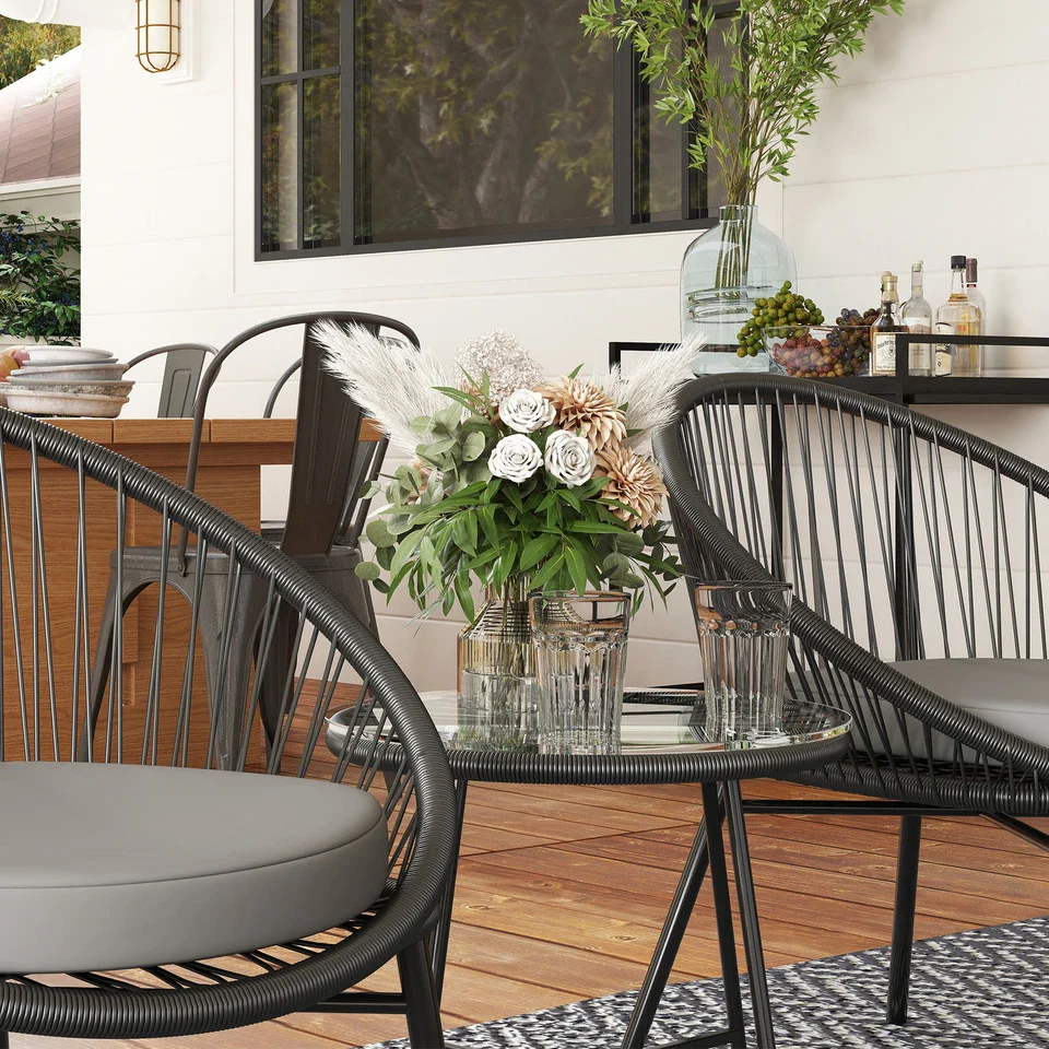 Josef 3 Piece Bistro Patio Furniture Set - Image 6