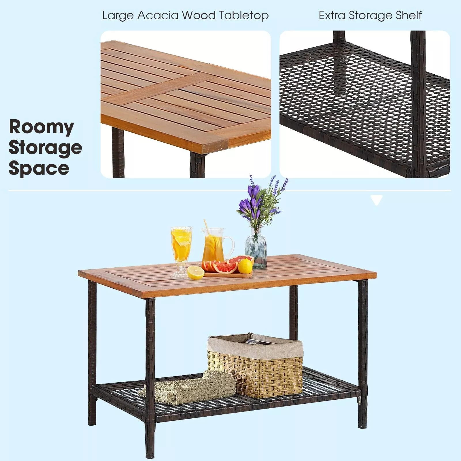 Julia 4 Pieces Garden Furniture Set - Image 3
