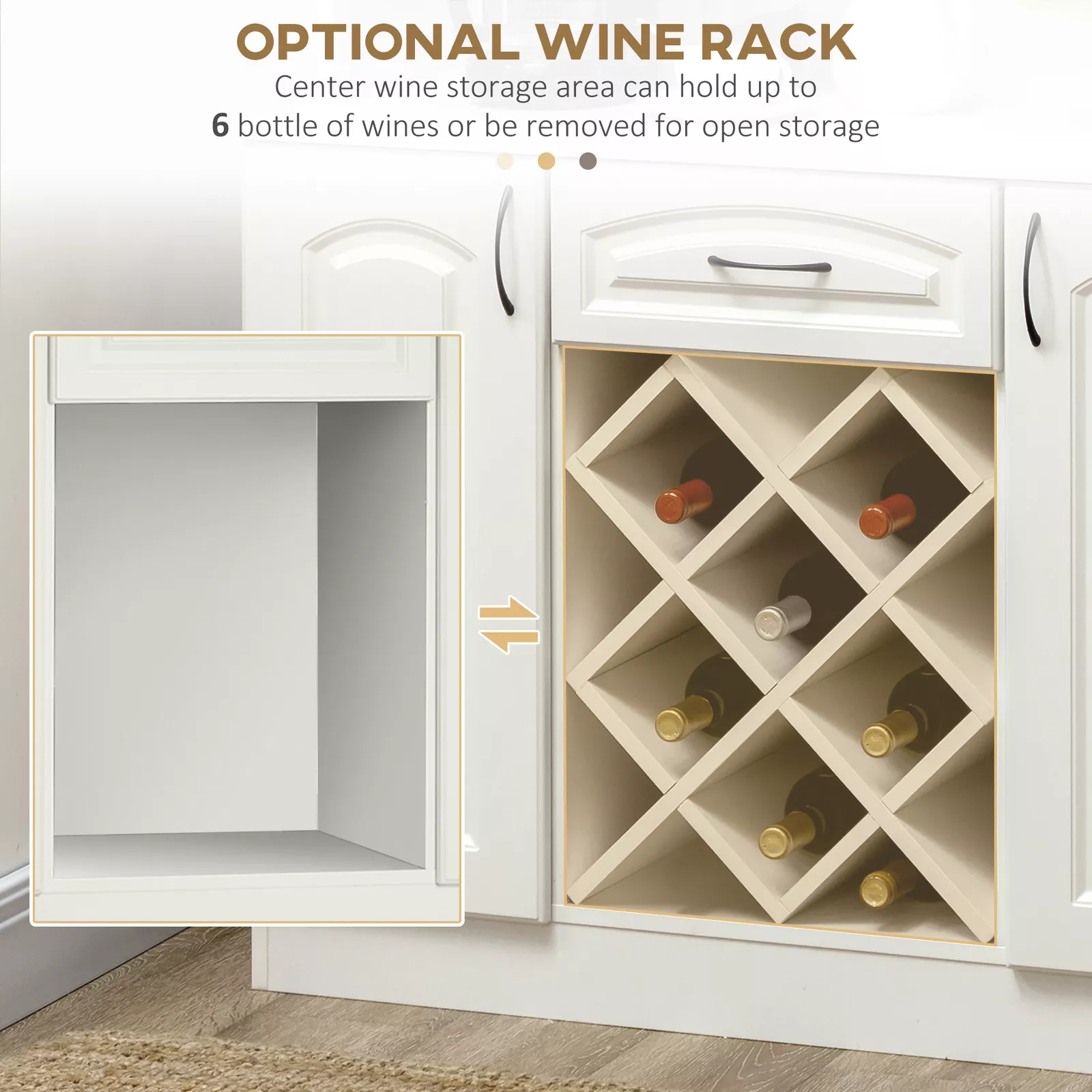 Kacie Hutch Sideboard Buffet Cabinet - Image 5