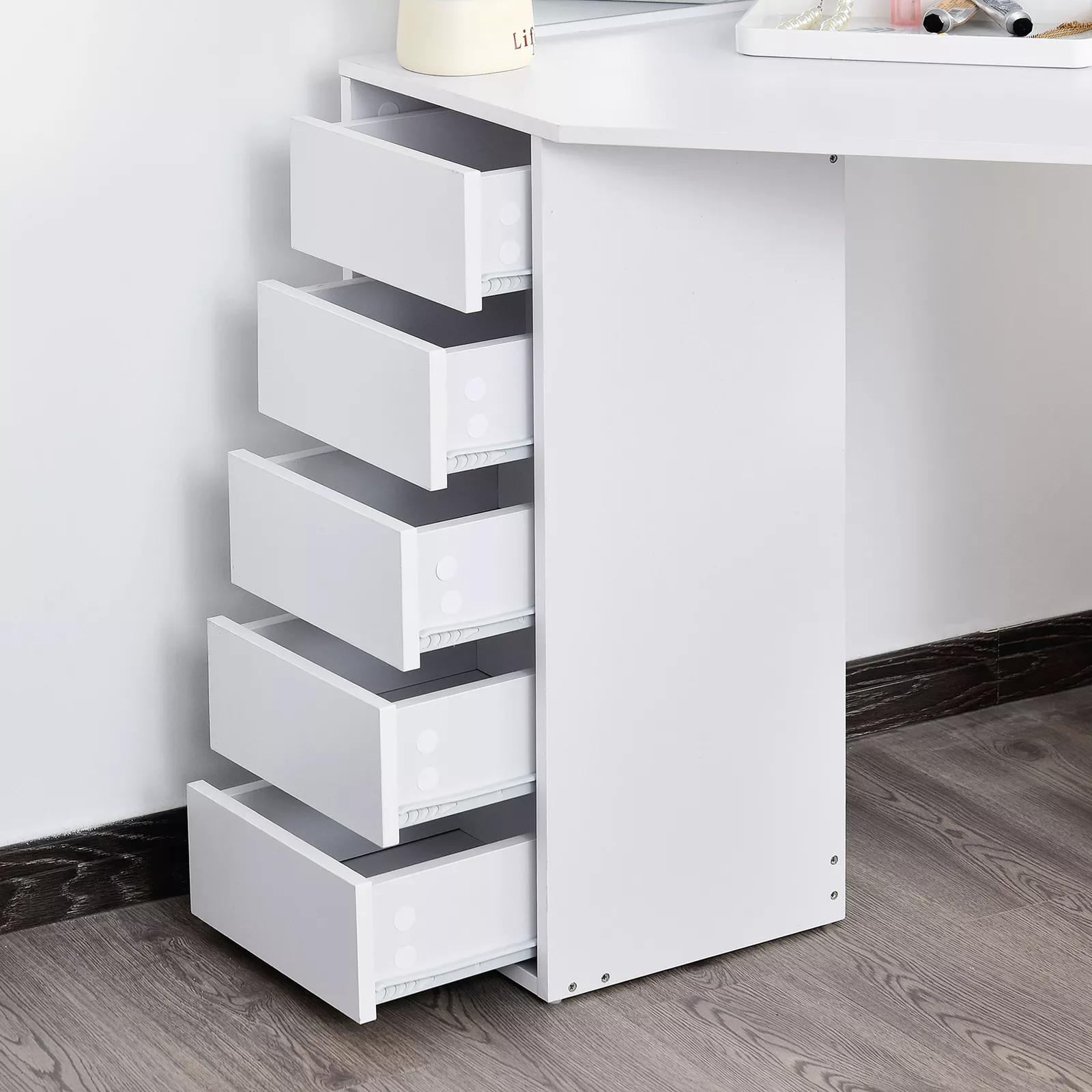Kasey Corner Vanity Dressing Table - Image 5