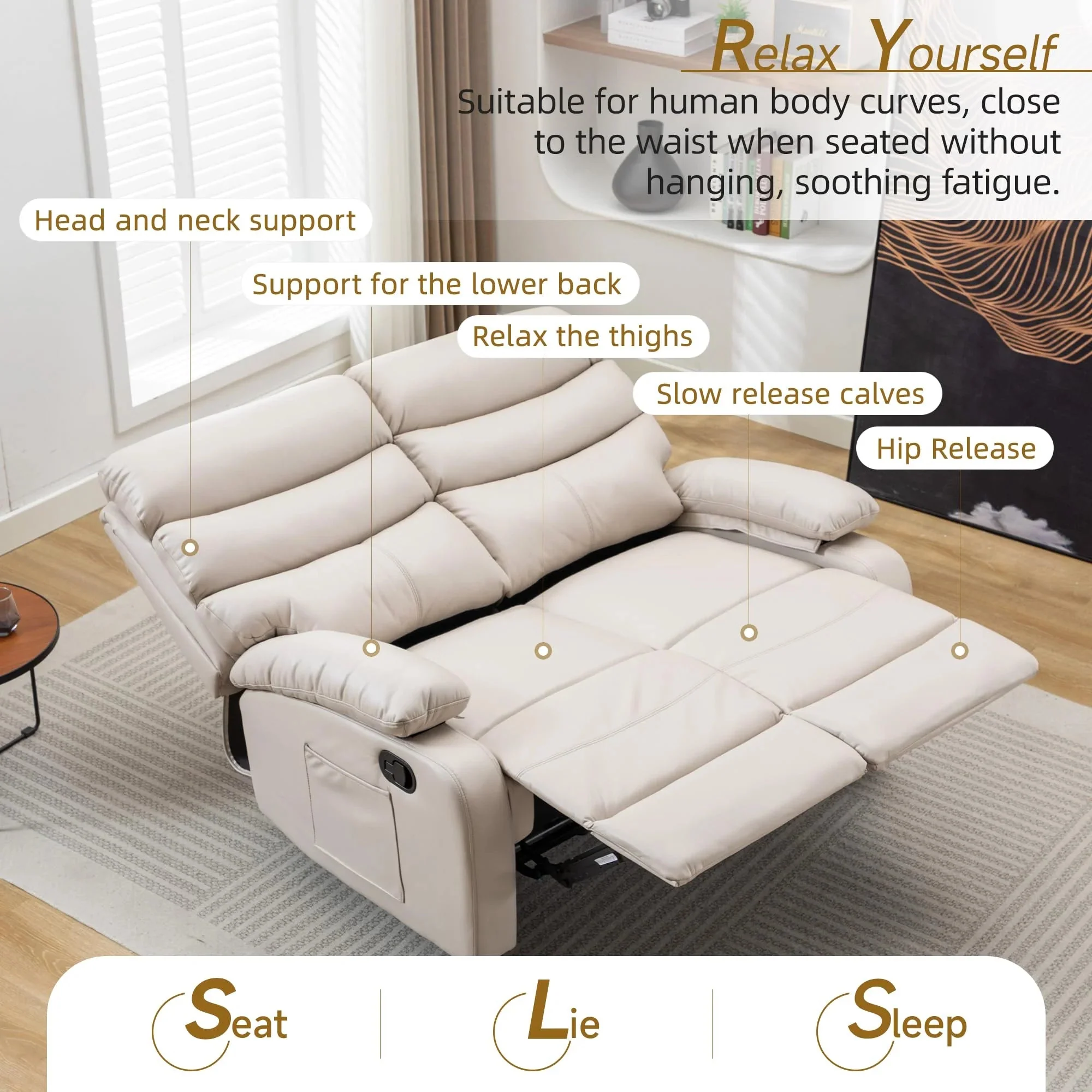 Kerr Leather Recliner Loveseat - Image 3