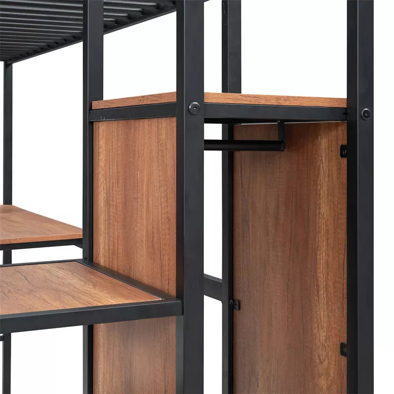 Kezia Full Loft Bed With Desk & Stairs - Image 7