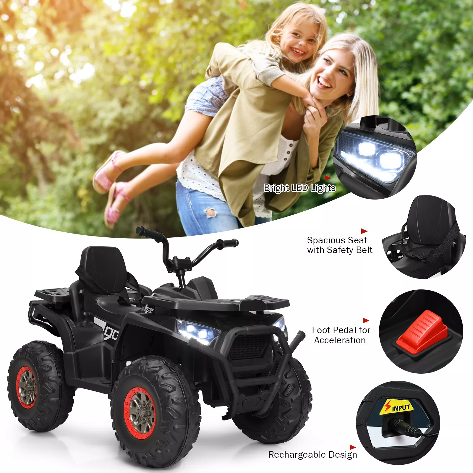 Kid's Electric Ride On ATV With Remote Control - Image 4