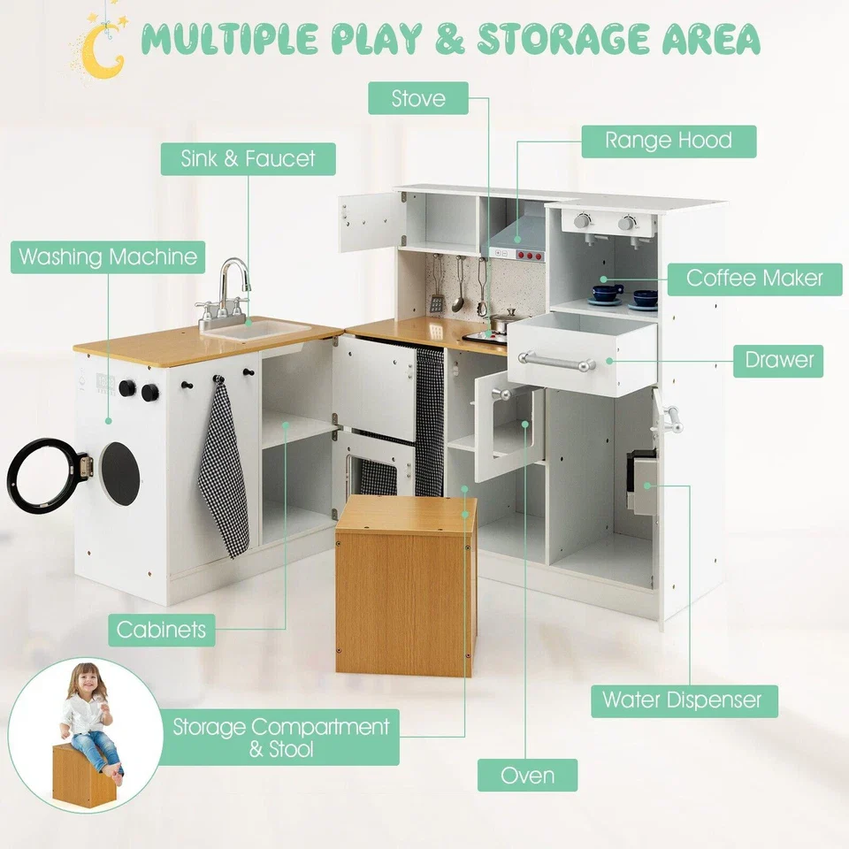Kid's Play Kitchen Set - Image 3