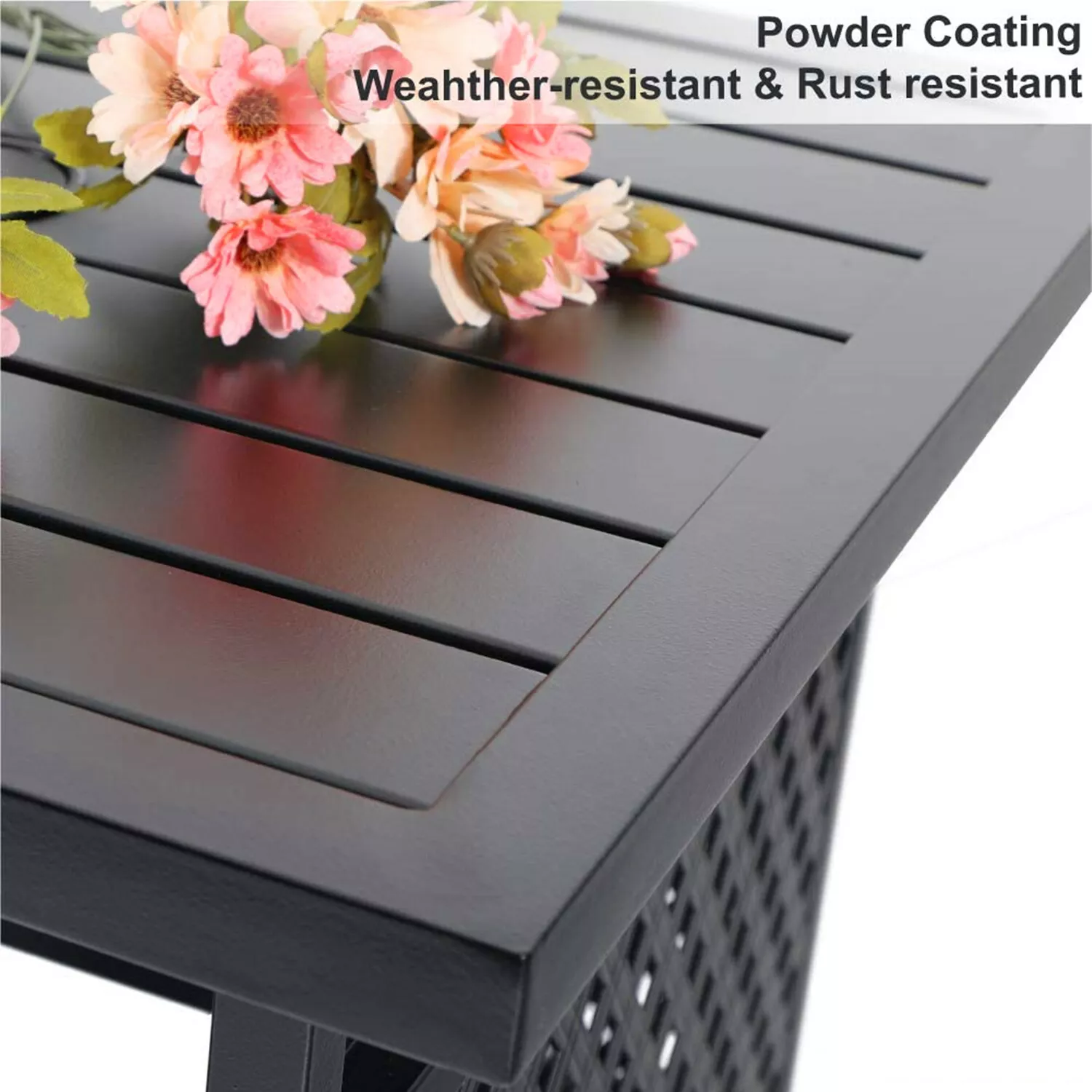Kiran Outdoor Patio Coffee Table - Image 4