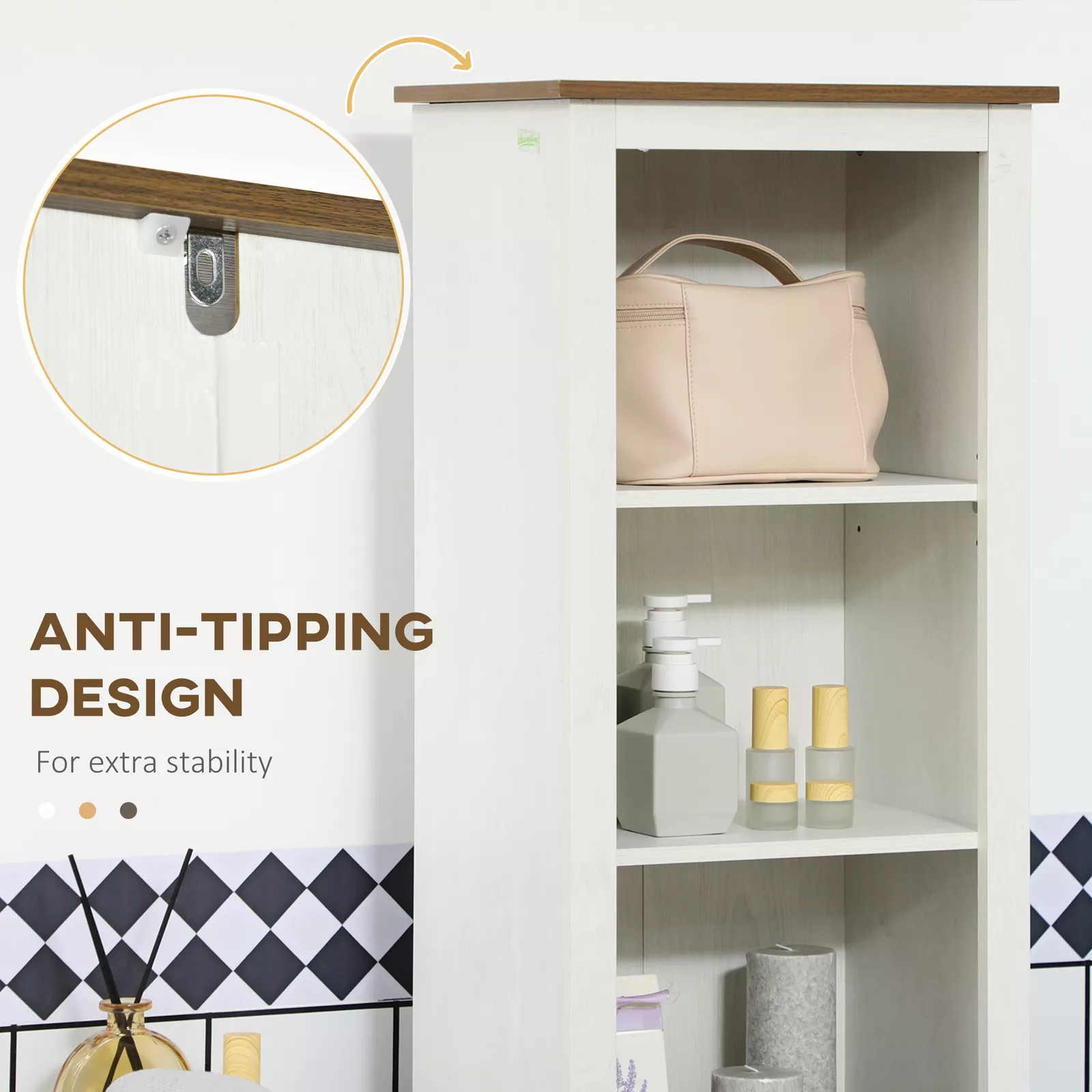 Kirsty Tall Linen Closet Cabinet - Image 5