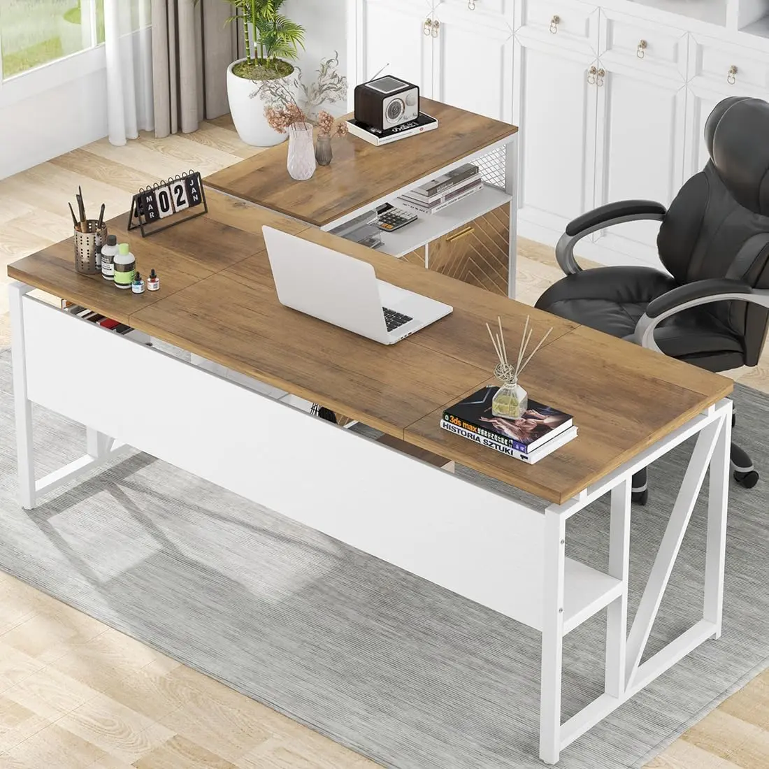 Knapp L Shape Executive Office Desk - Image 5