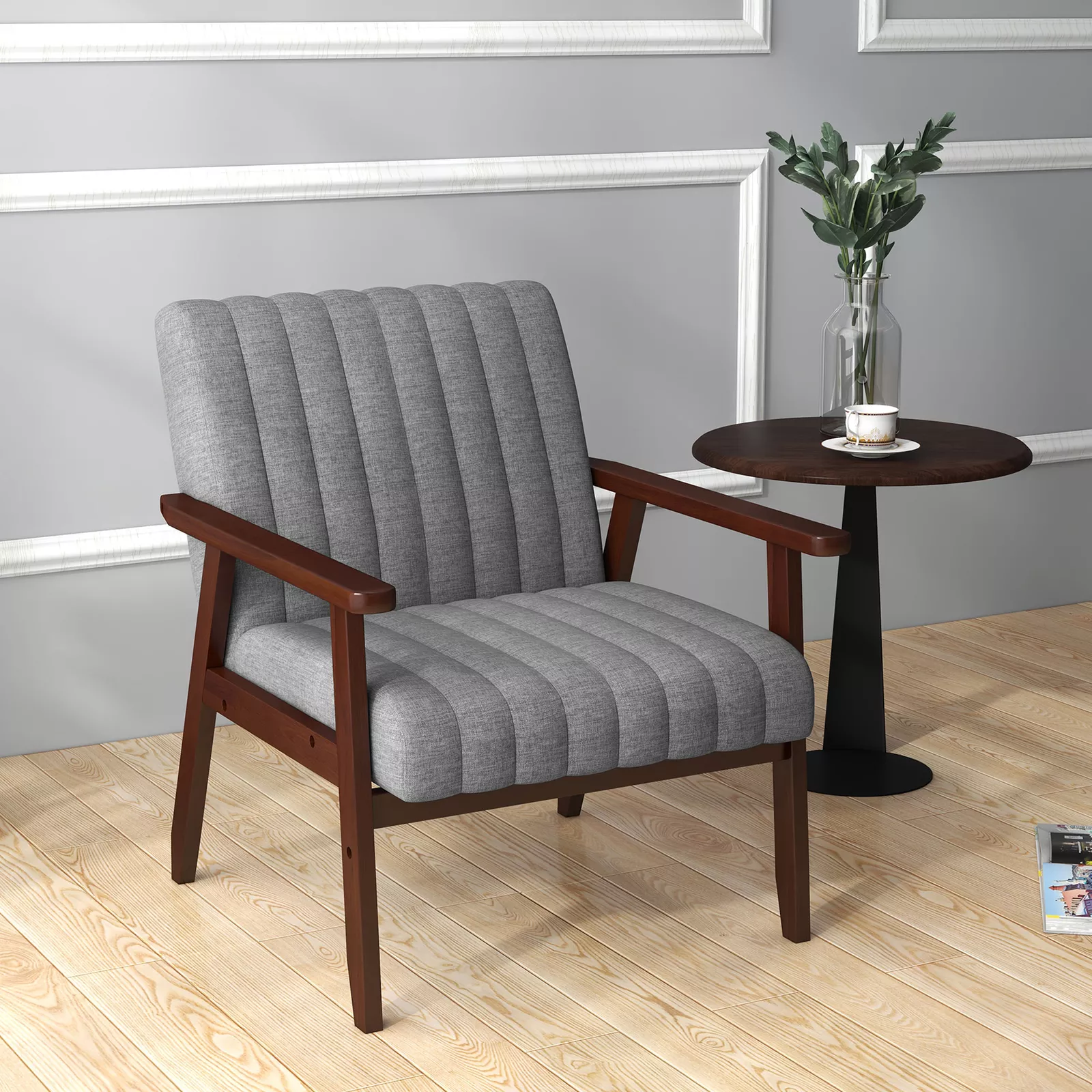 Lana Grey Accent Armchair