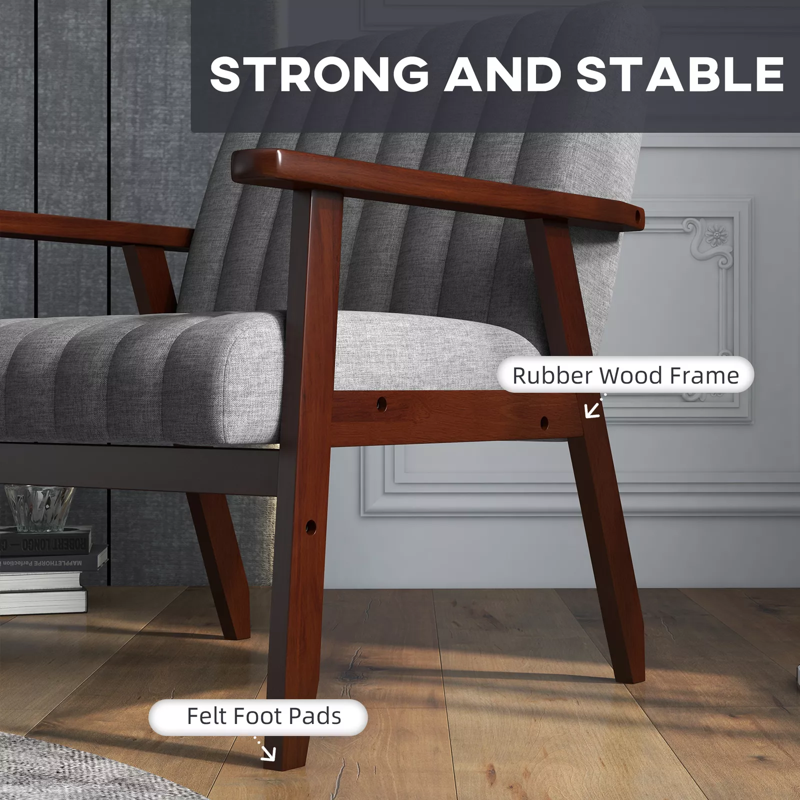Lana Grey Accent Armchair - Image 5