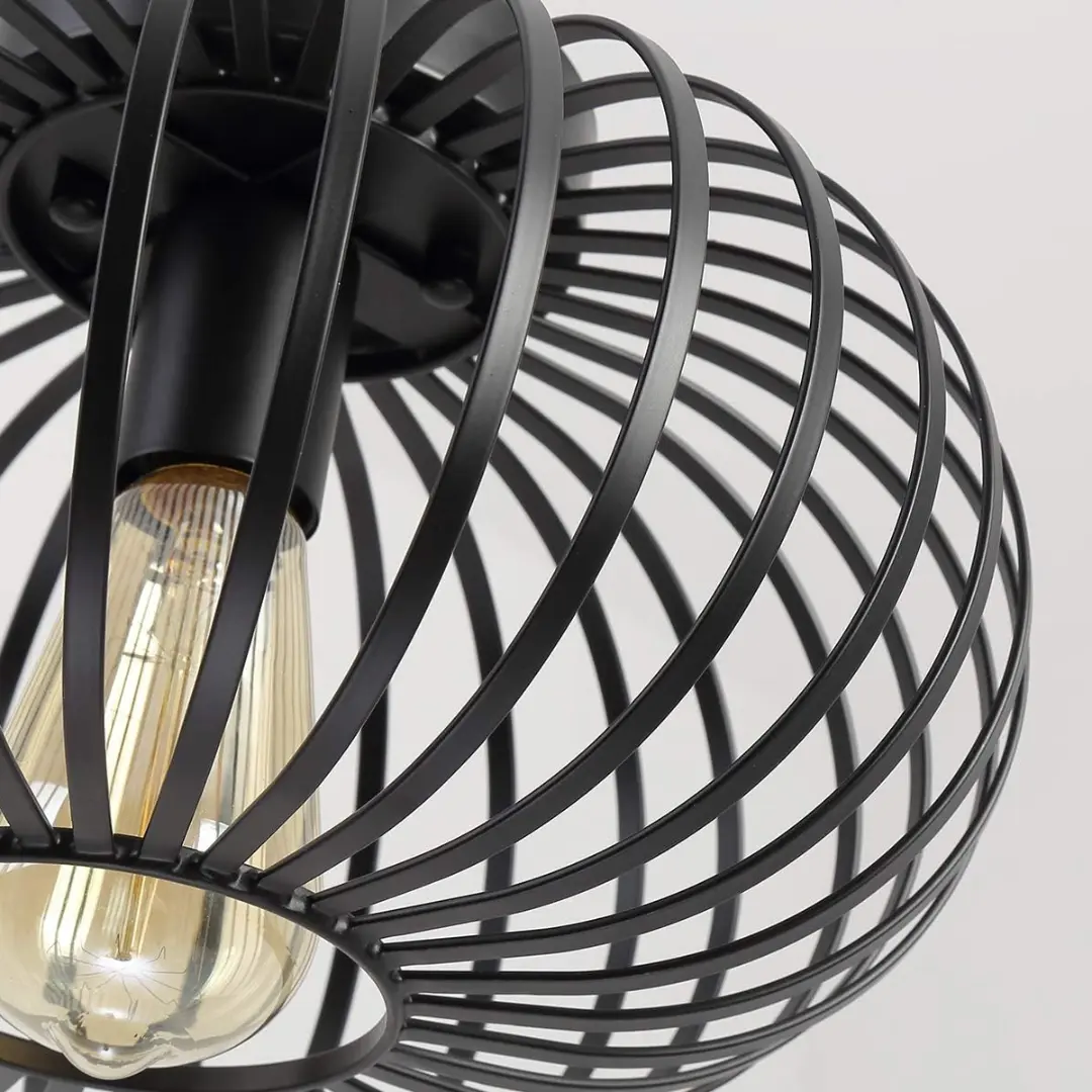 Lantern Cage Flush Mount Ceiling Light - Image 4