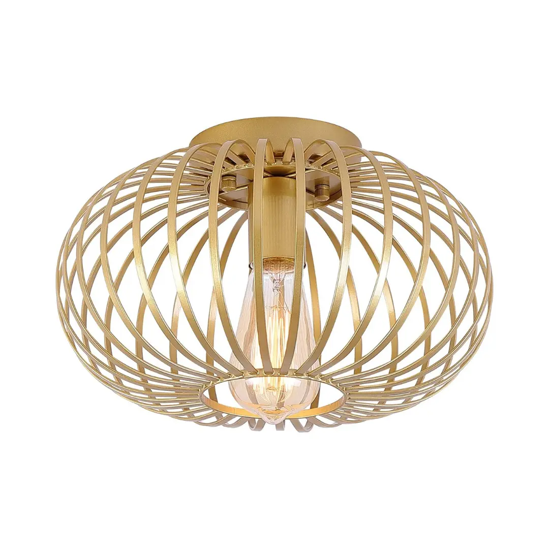Lantern Cage Flush Mount Ceiling Light - Image 6