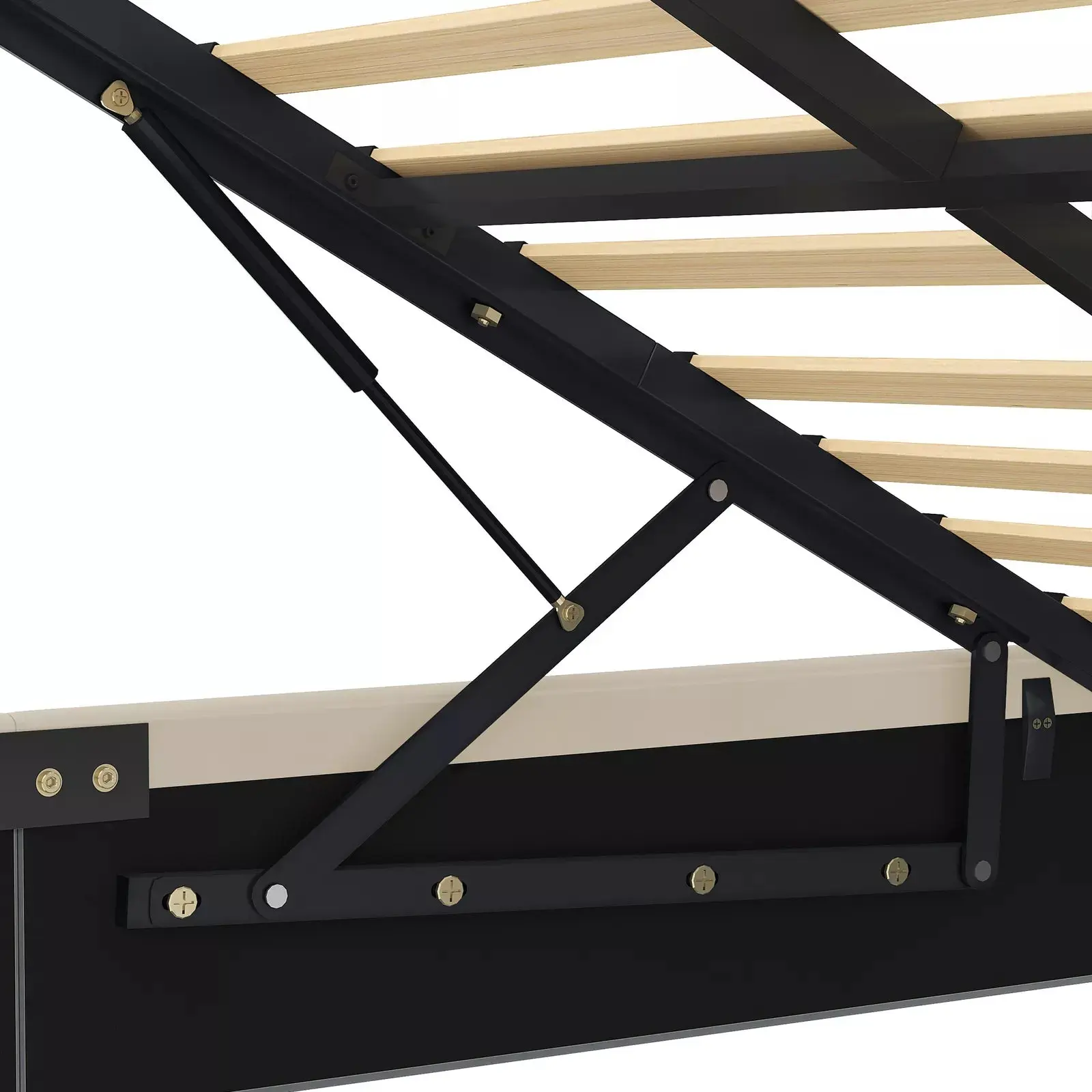 Lara Plateform Bed Frame With Storage - Image 3