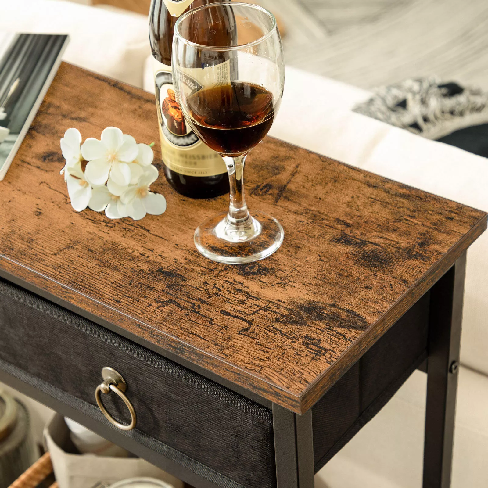 Leila Narrow Hallway Console Table With Drawers - Image 7