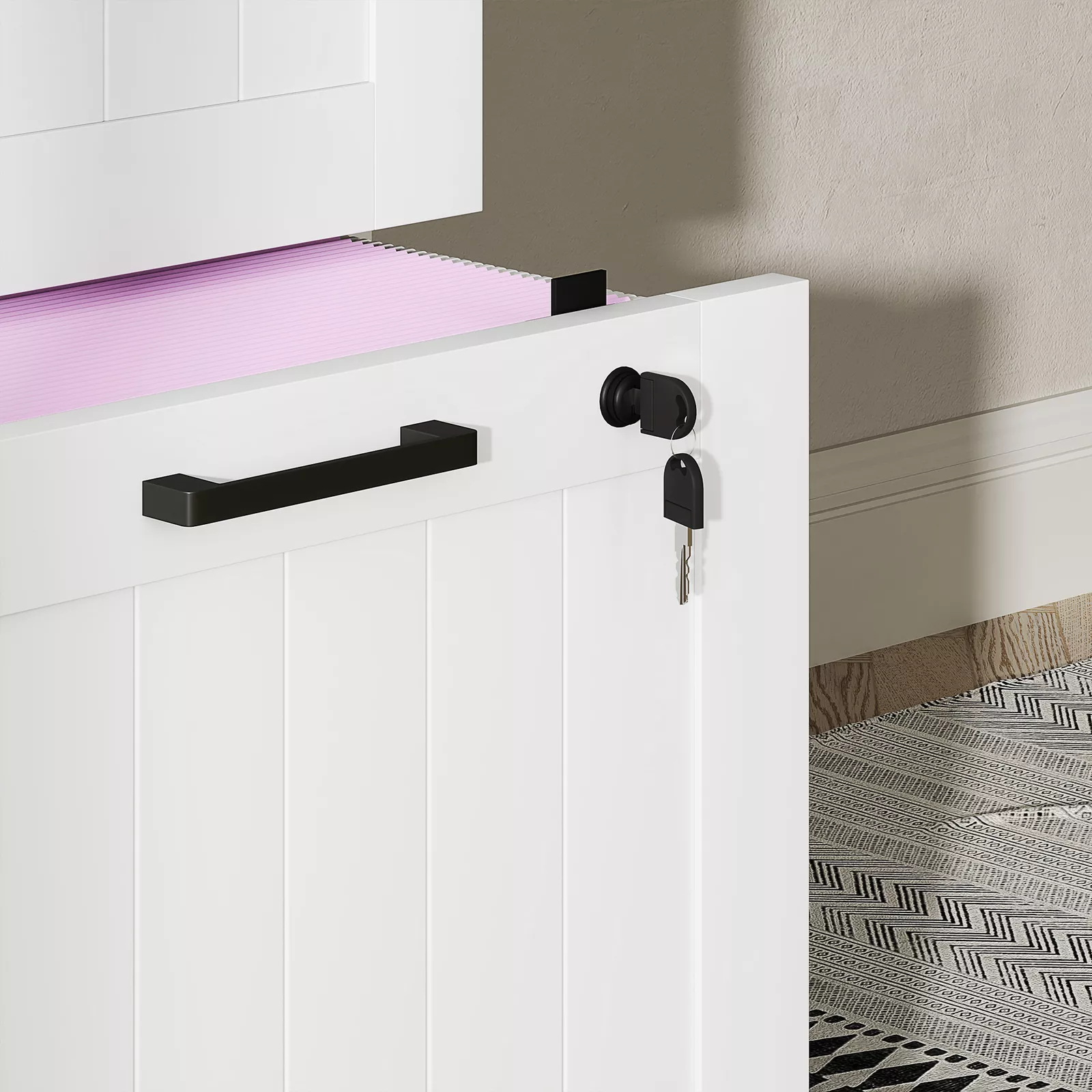Leila Tall 4 Drawers File Cabinet - Image 6