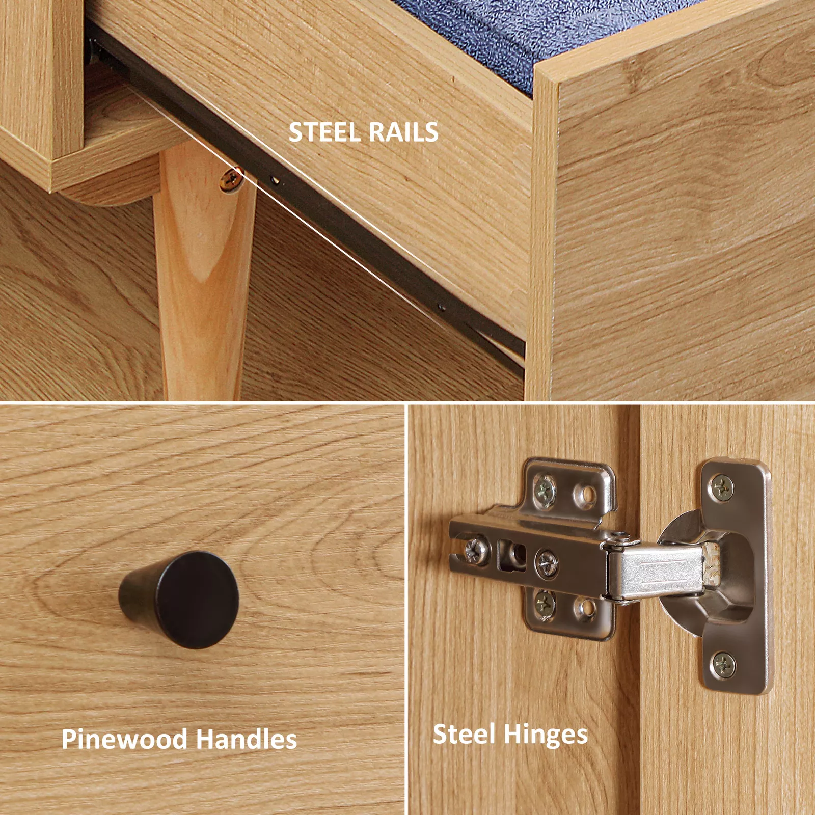 Leon 2 Door Wardrobe With Drawers - Image 6