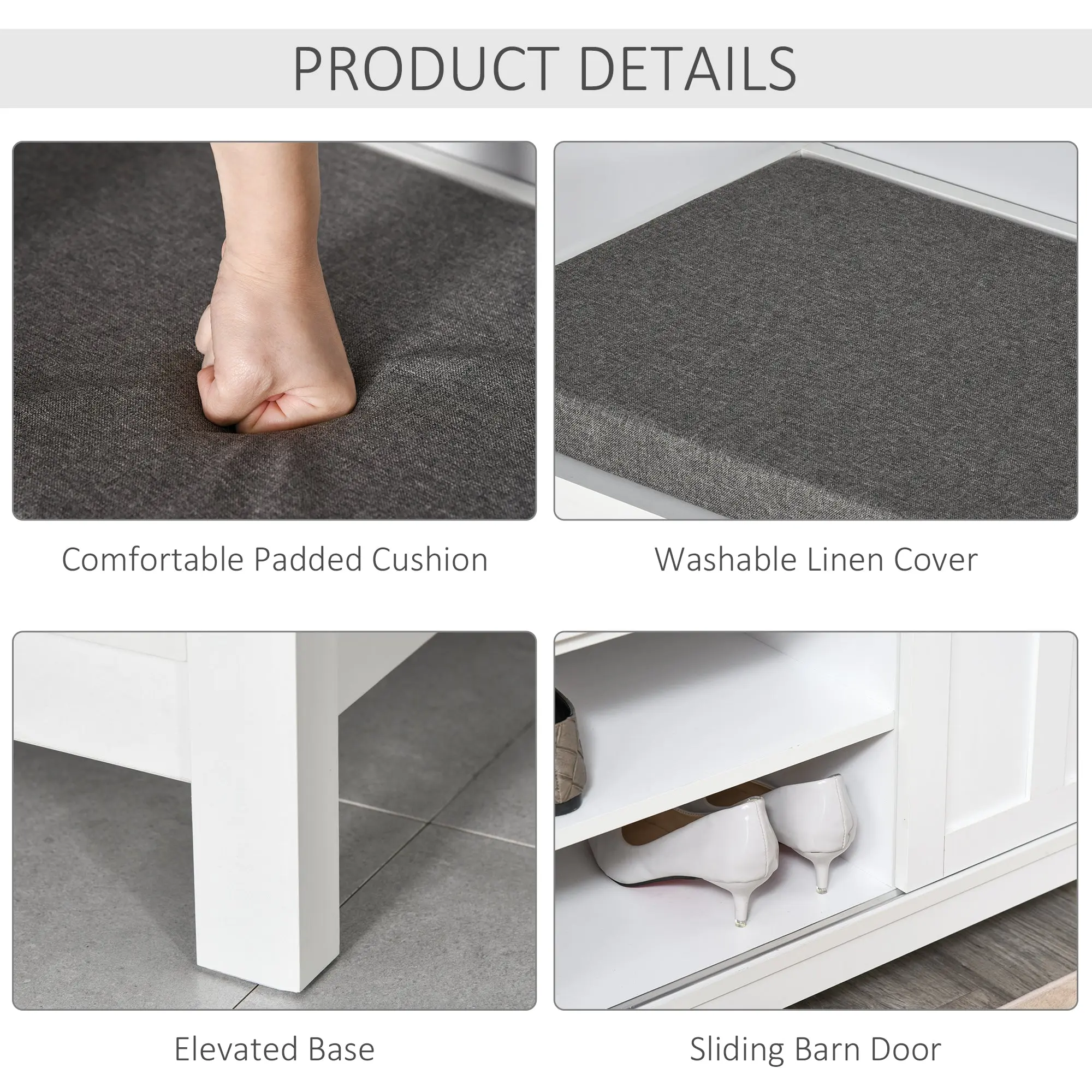 Leona Entryway Shoe Storage Bench - Image 4