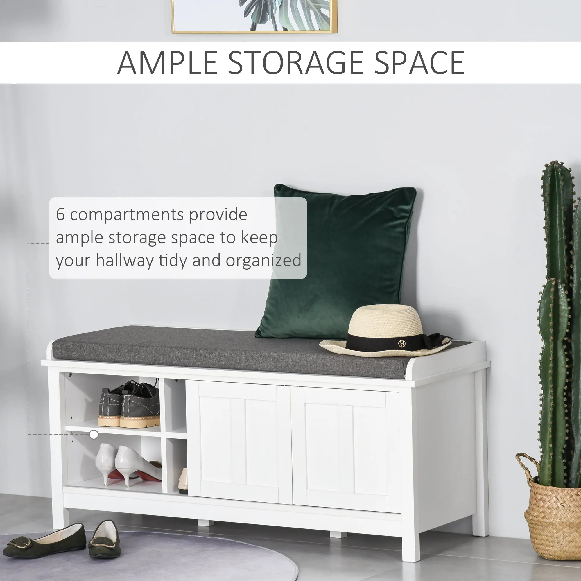 Leona Entryway Shoe Storage Bench - Image 5