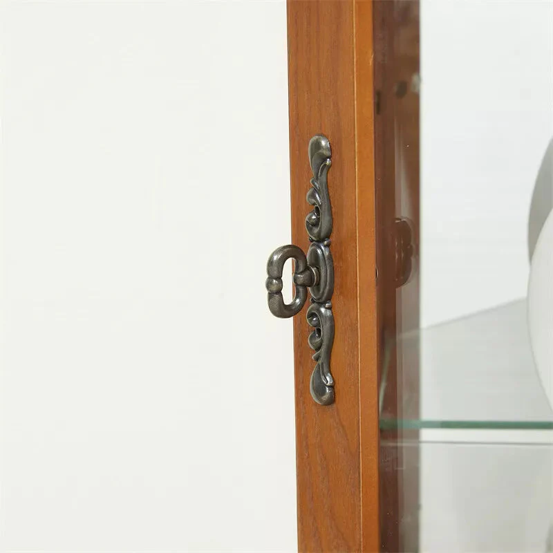 Lewis Corner Curio Cabinet With Glass Doors - Image 5